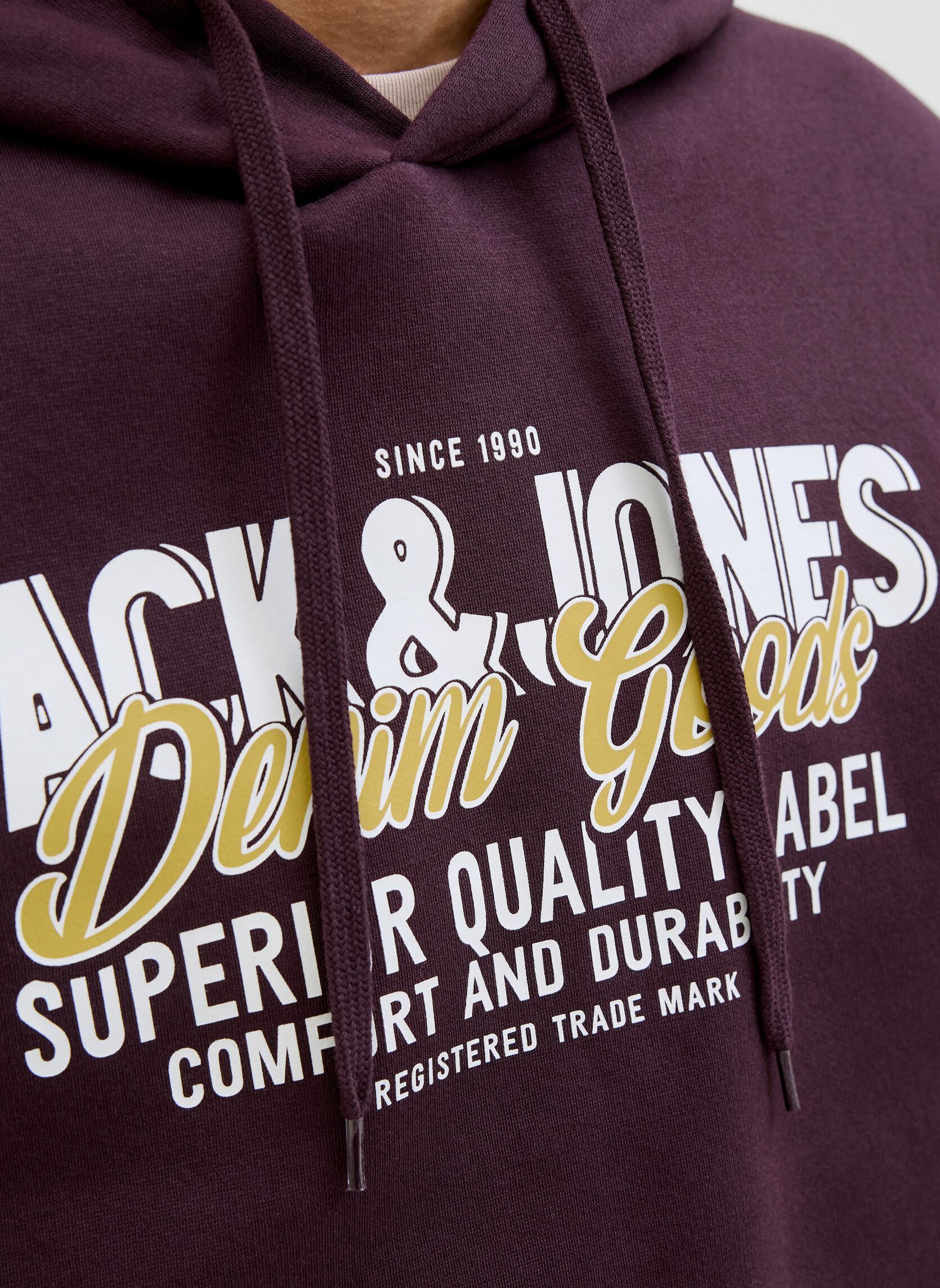Kapuzenpullover Jjelogo Sweat Hood 2 Col 25/26 Noos herren violett Jack & Jones Kapuzenpullover Jjelogo Sweat Hood 2 Col 25/26 Noos herren violett PLUM PERFECT
