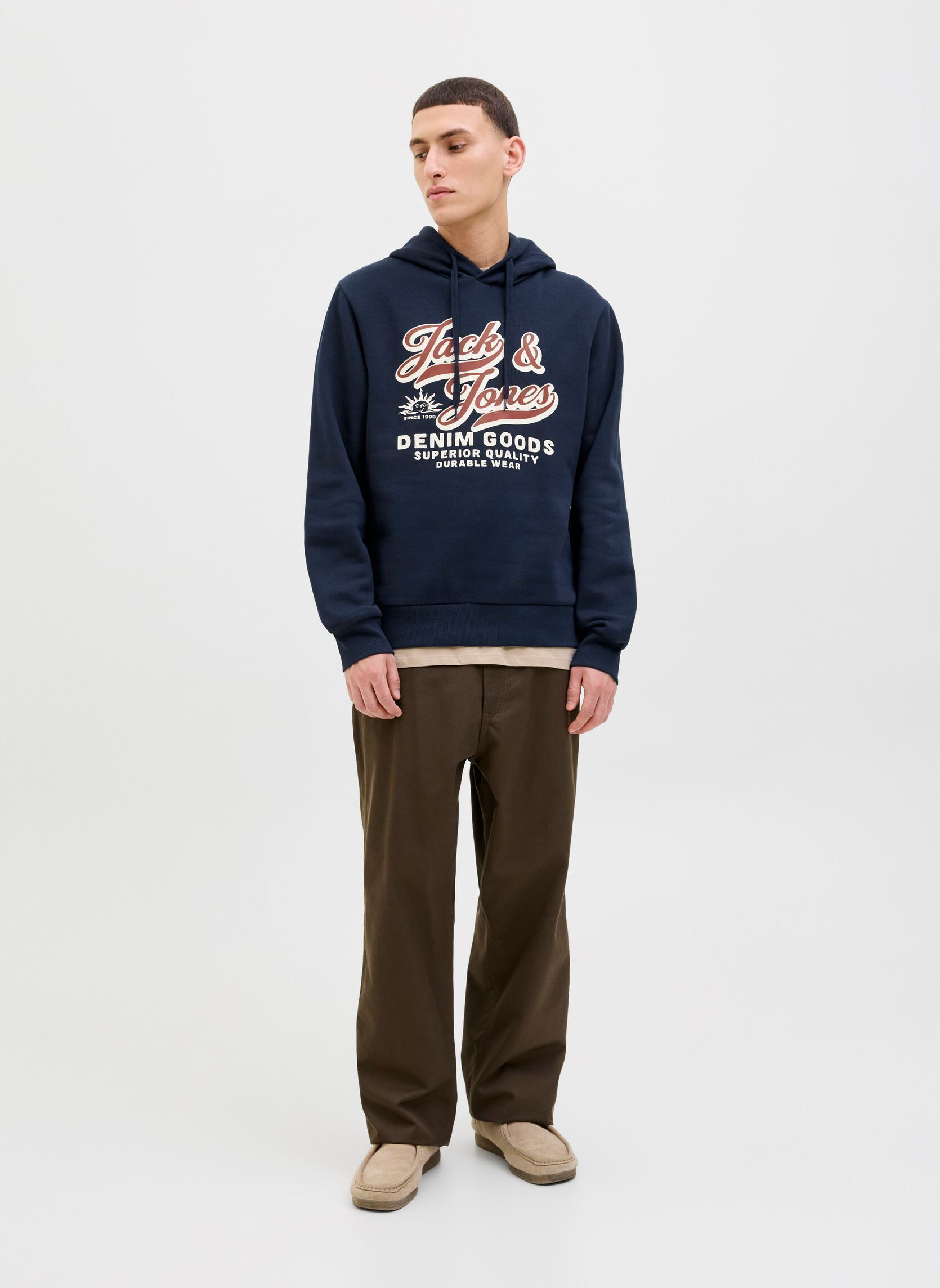 Kapuzenpullover Jjelogo Sweat Hood 2 Col 25/26 Noos herren blau Jack & Jones Kapuzenpullover Jjelogo Sweat Hood 2 Col 25/26 Noos herren blau SKY CAPTAIN