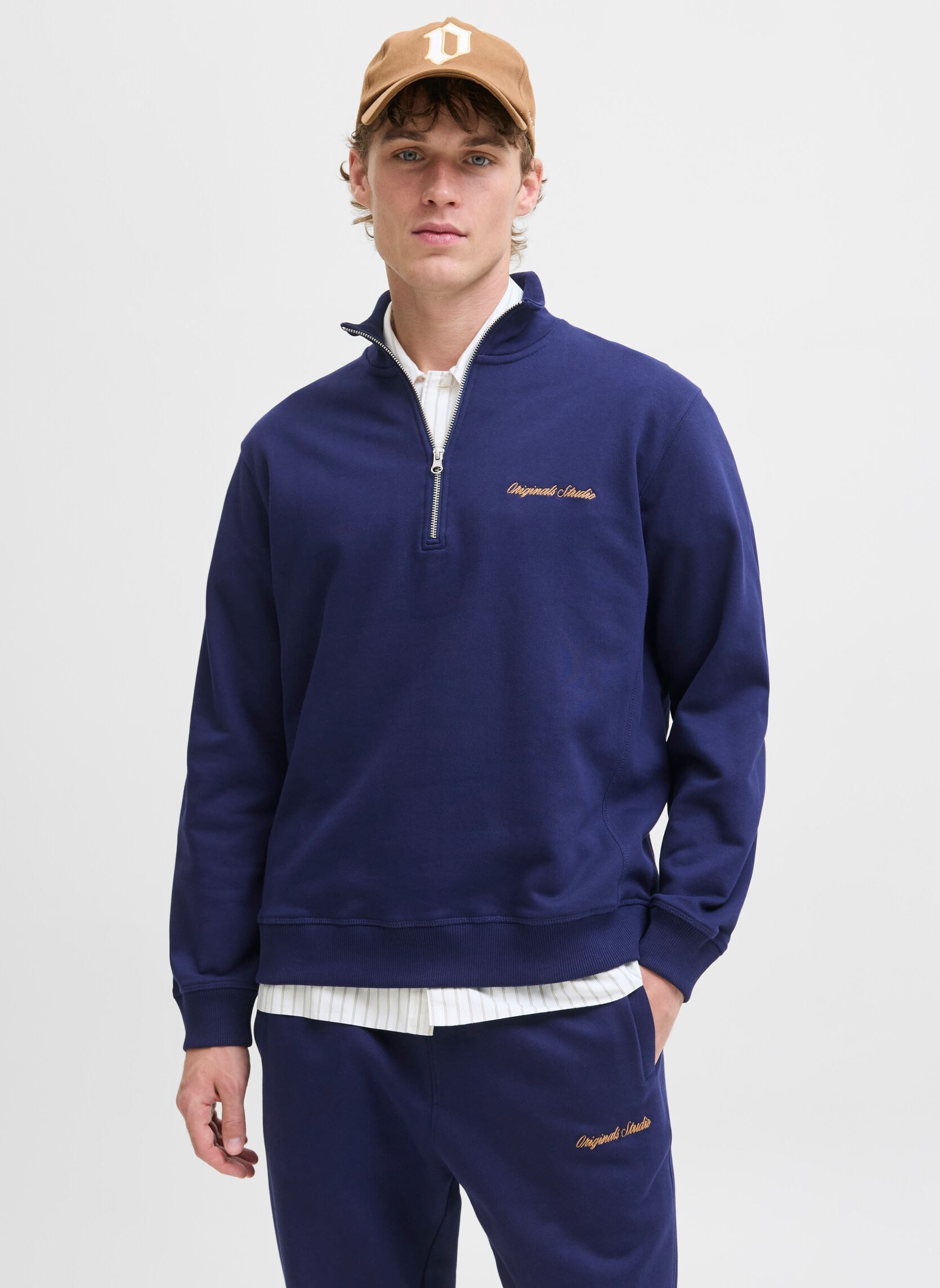 Vêtements Jack & Jones Jornorrebro Emb Sweat High Neck Sn pour - vue 2