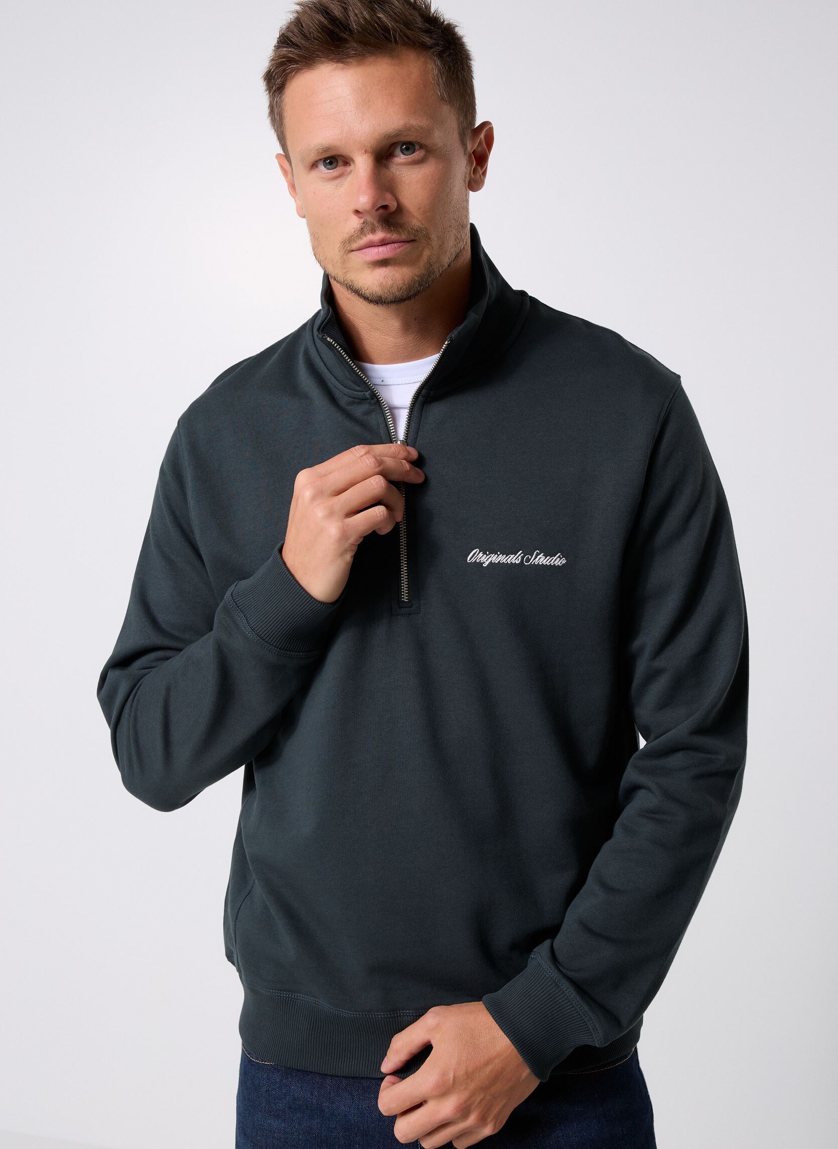 Vêtements Jack & Jones Jornorrebro Emb Sweat High Neck Sn pour - vue 3