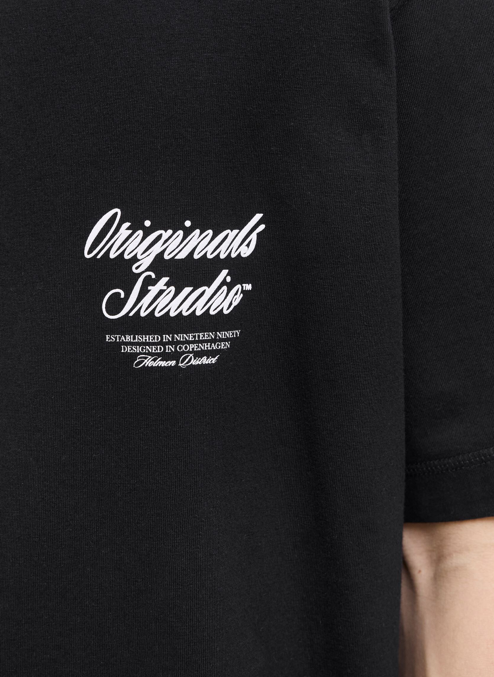 T-shirts met korte mouwen Jornorrebro Typo Tee Ss Crew Neck Noos heren zwart Jack & Jones T-shirts met korte mouwen Jornorrebro Typo Tee Ss Crew Neck Noos heren zwart BLACK