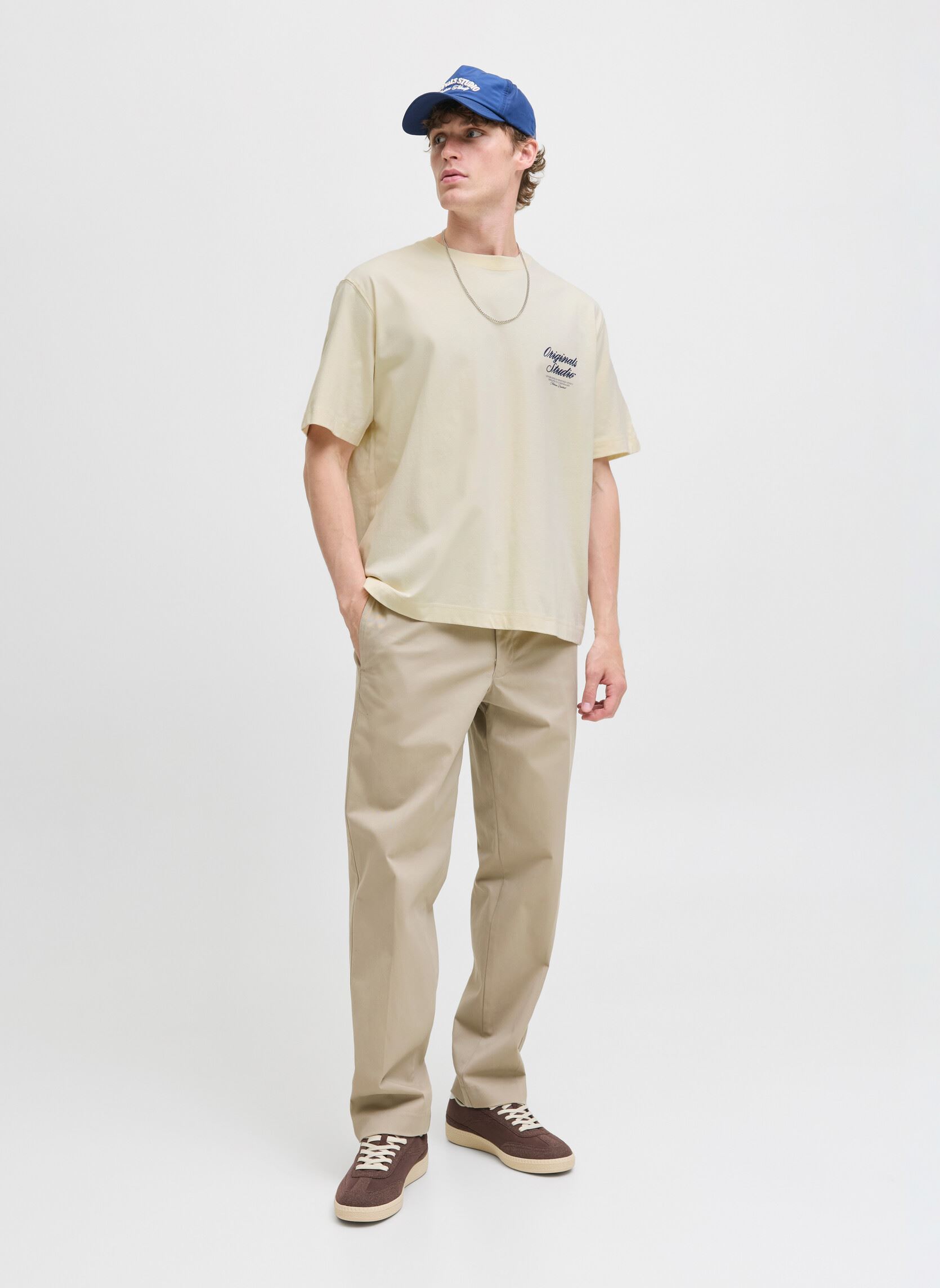 Tee-shirts manches courtes Jornorrebro Typo Tee Ss Crew Neck Noos homme blanc Jack & Jones Tee-shirts manches courtes Jornorrebro Typo Tee Ss Crew Neck Noos homme blanc ANTIQUE WHITE