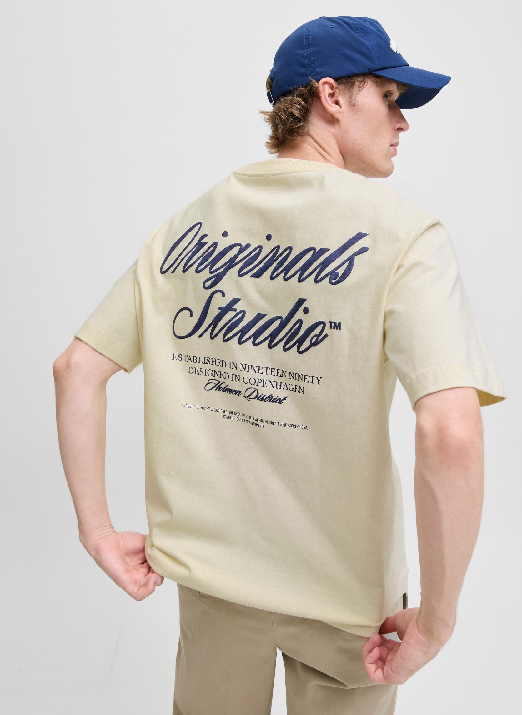 Tee-shirts manches courtes Jornorrebro Typo Tee Ss Crew Neck Noos homme blanc Jack & Jones Tee-shirts manches courtes Jornorrebro Typo Tee Ss Crew Neck Noos homme blanc ANTIQUE WHITE