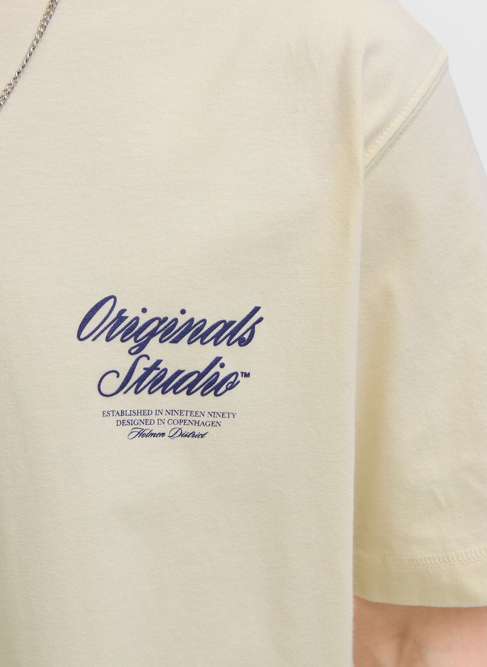 Tee-shirts manches courtes Jornorrebro Typo Tee Ss Crew Neck Noos homme blanc Jack & Jones Tee-shirts manches courtes Jornorrebro Typo Tee Ss Crew Neck Noos homme blanc ANTIQUE WHITE
