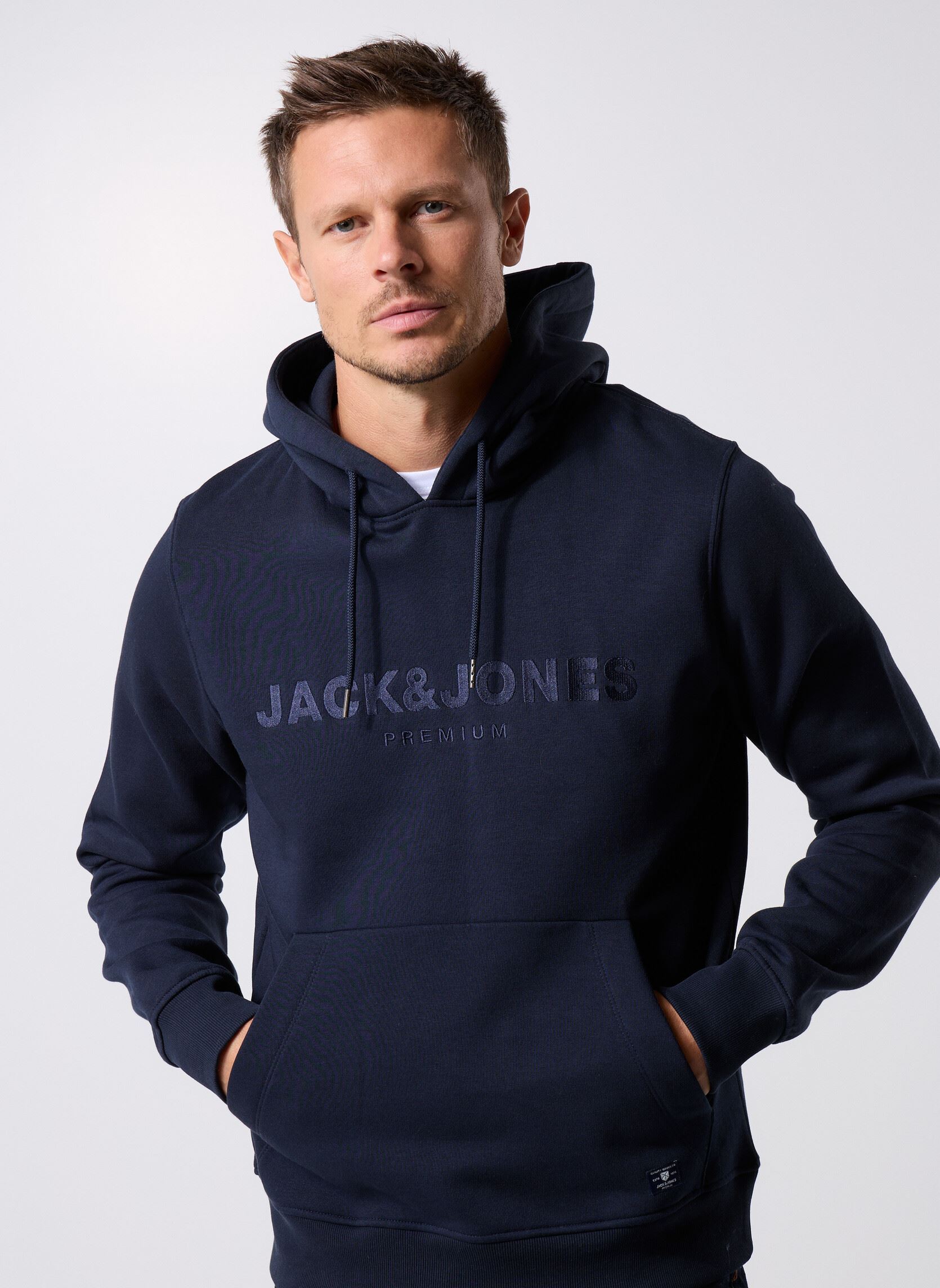 Vêtements Jack & Jones Jprbluloyal Sweat Hood Prau25 pour