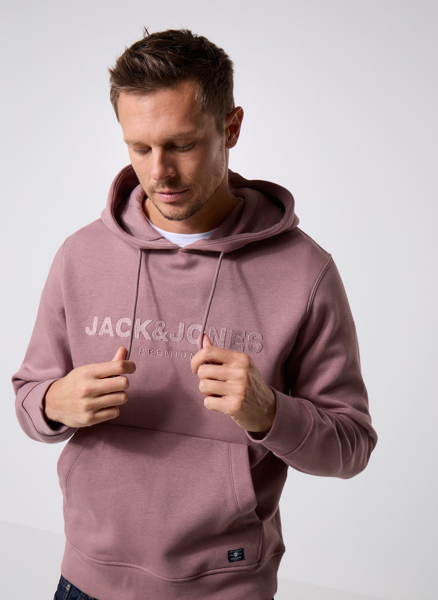 Vêtements Jack & Jones Jprbluloyal Sweat Hood Prau25 pour - vue 2