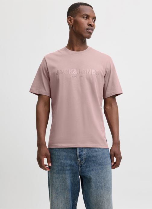 Jack & Jones T-shirts met korte mouwen Jprbluloyal Tee Ss Crew Neck Prau25 heren paars