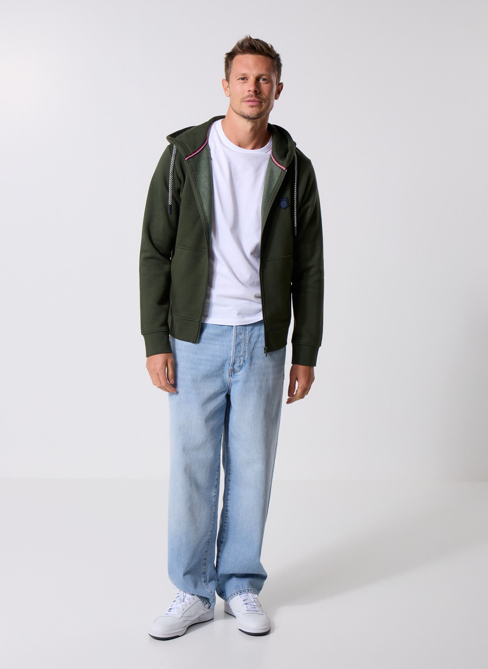 Sweaters met rits Jprbluronaldo Sweat Zip Hood Prau25 heren groen Jack & Jones Sweaters met rits Jprbluronaldo Sweat Zip Hood Prau25 heren groen DUFFEL BAG