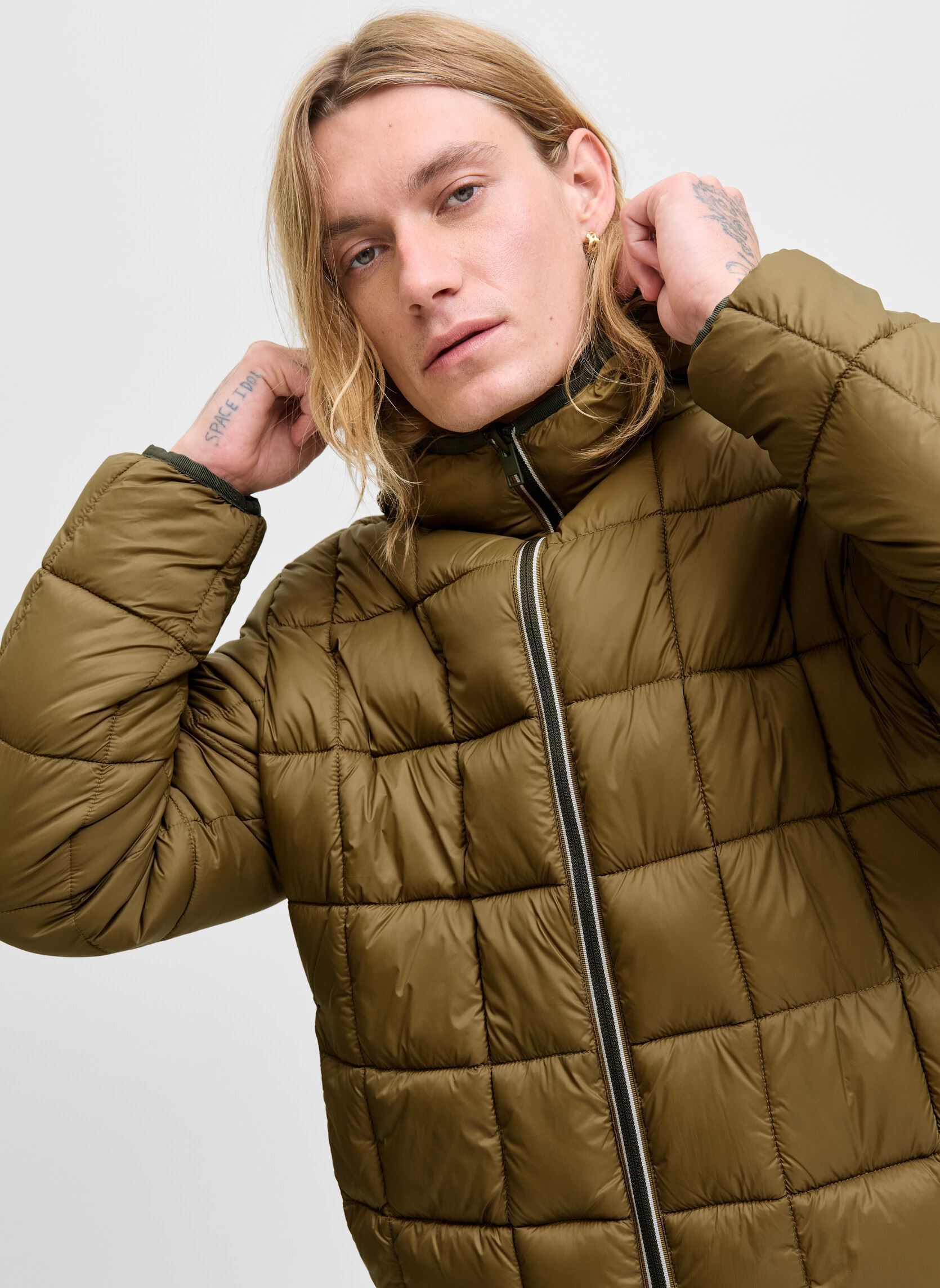 Gewatteerde jassen Jjebrook Reversible Jacket Sn heren groen Jack & Jones Gewatteerde jassen Jjebrook Reversible Jacket Sn heren groen OLIVE NIGHT