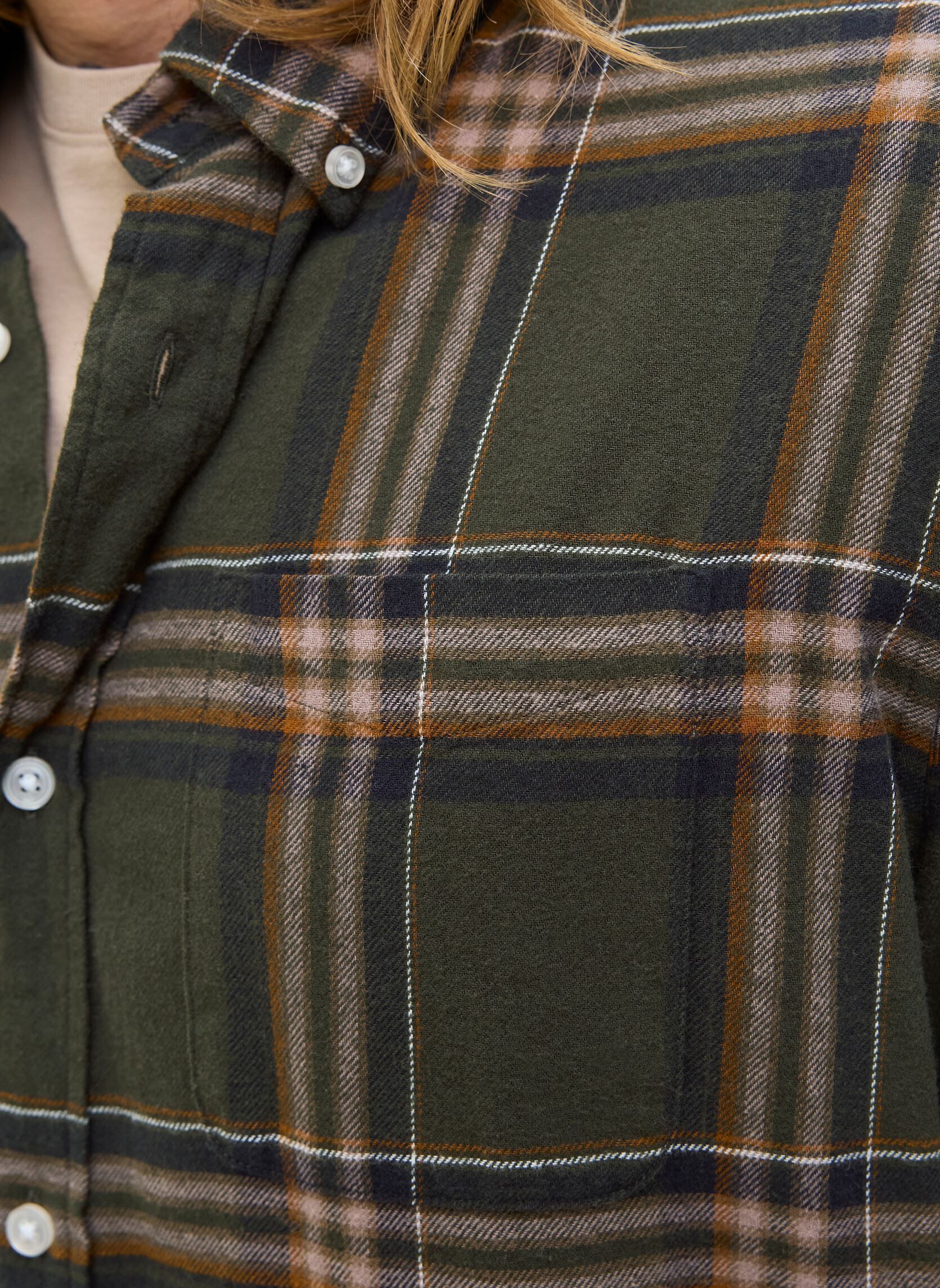 Hemden Jjeclassic Flannel Check Shirt Ls Sn heren groen Jack & Jones Hemden Jjeclassic Flannel Check Shirt Ls Sn heren groen ROSIN
