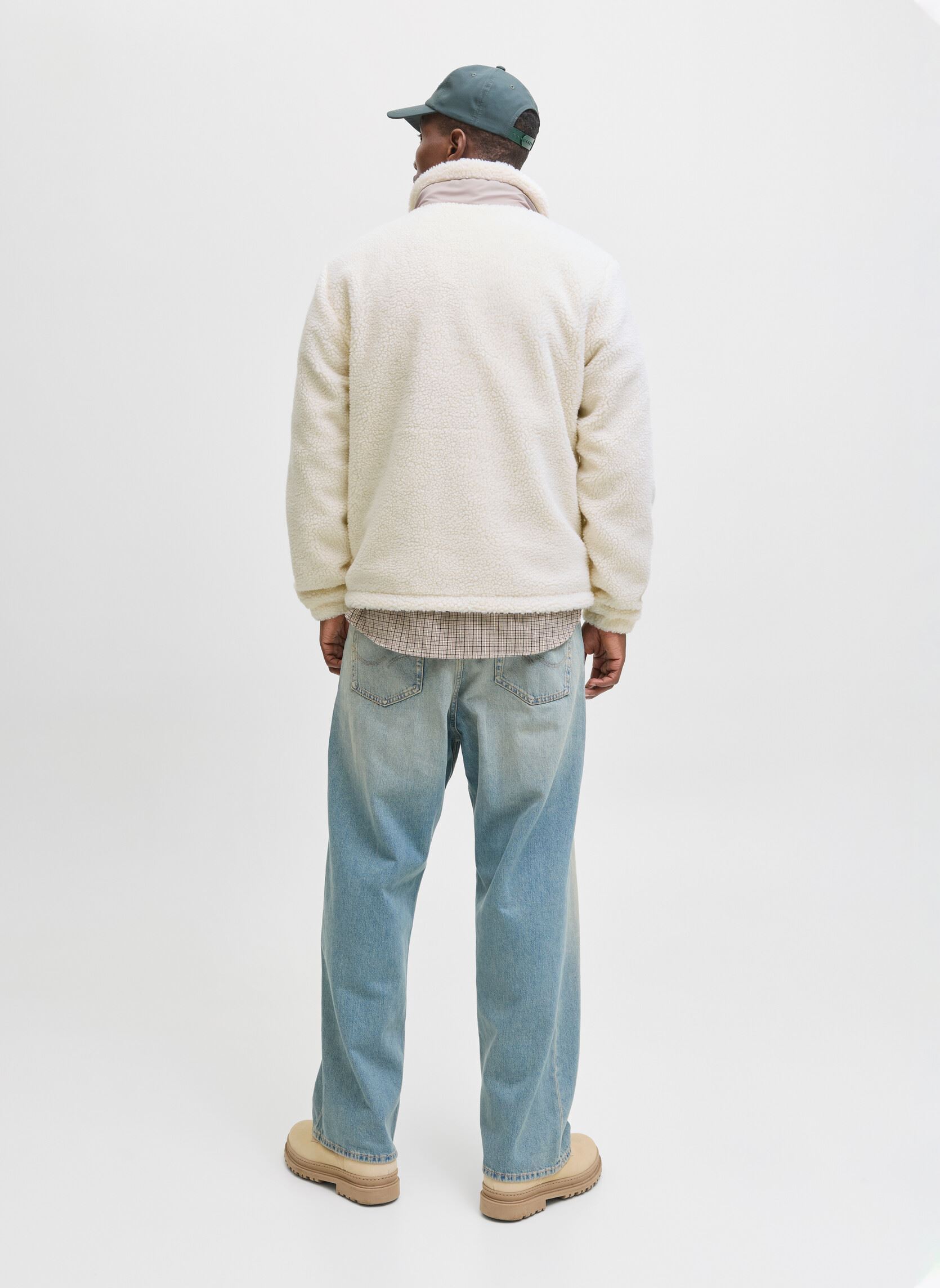 Vestes polaires Jjesoho Teddy Jacket Noos homme blanc Jack & Jones Vestes polaires Jjesoho Teddy Jacket Noos homme blanc ATMOSPHERE