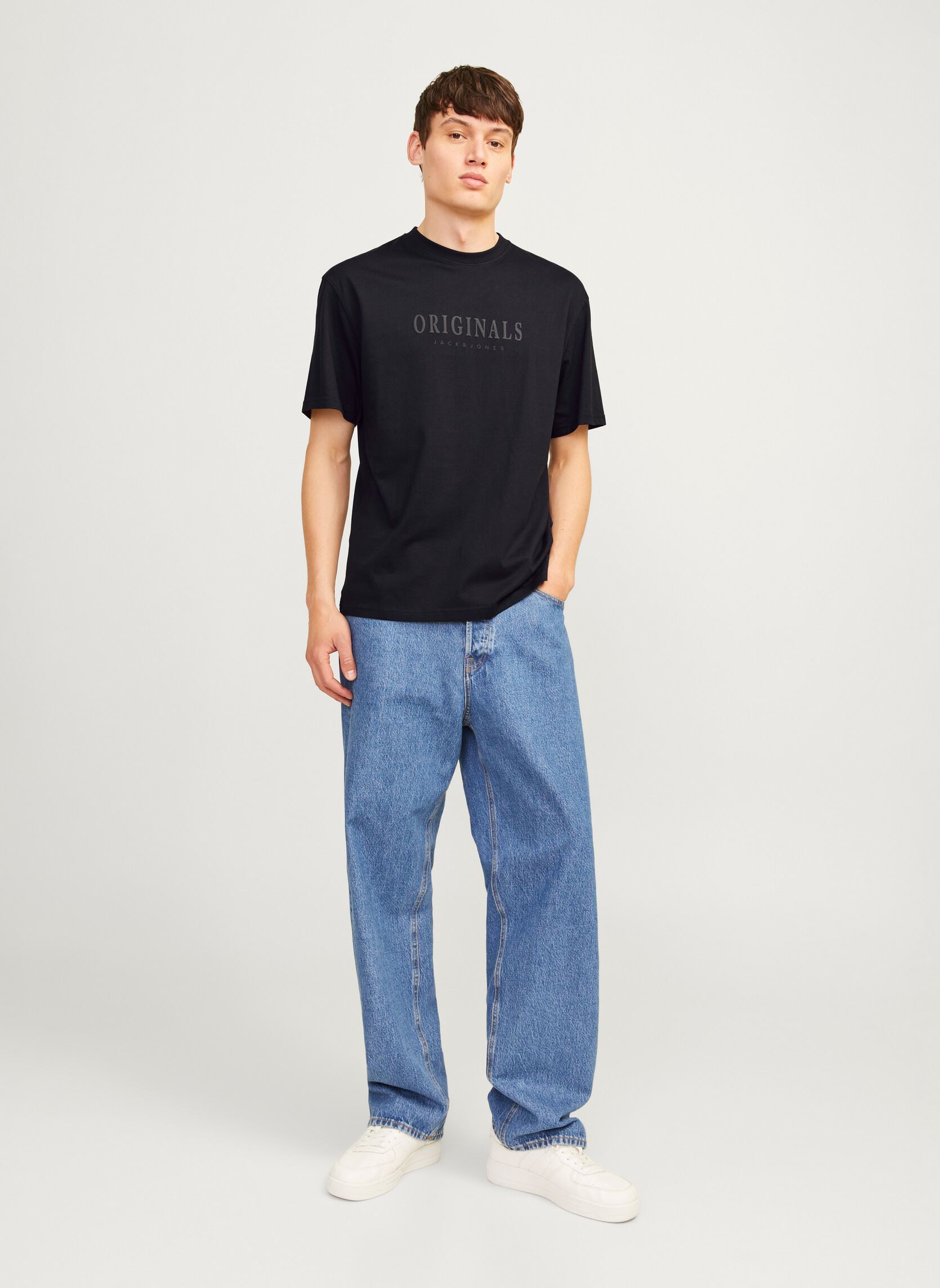 T-shirts met korte mouwen Jorfrederiksberg Tee Ss Crew Neck Noos heren zwart Jack & Jones T-shirts met korte mouwen Jorfrederiksberg Tee Ss Crew Neck Noos heren zwart BLACK