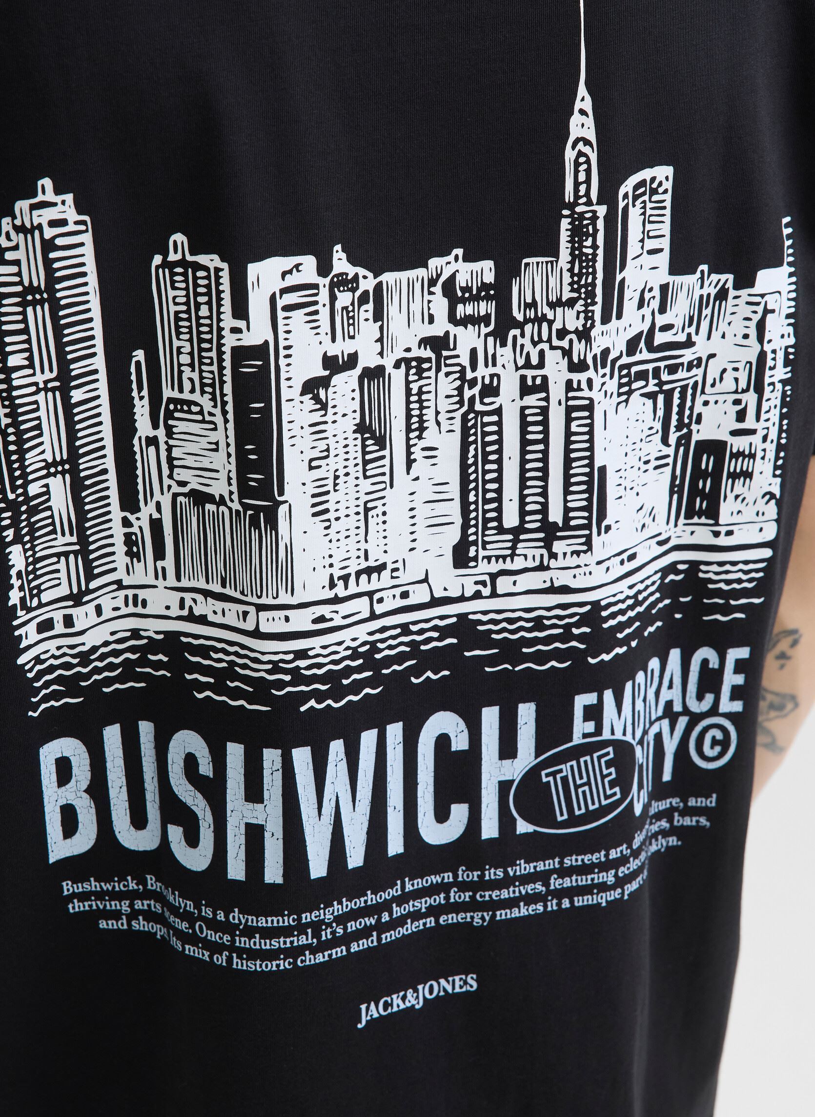 Tee-shirts manches courtes Joryork Back Tee Ss Crew Neck homme noir Jack & Jones Tee-shirts manches courtes Joryork Back Tee Ss Crew Neck homme noir BLACK