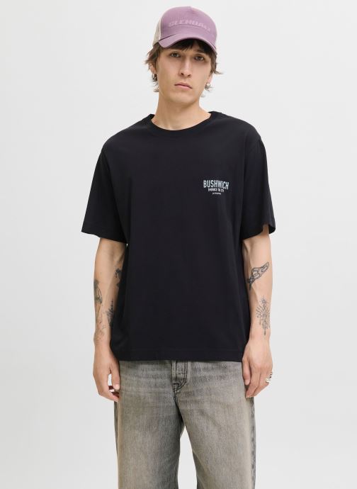 Jack & Jones T-shirts met korte mouwen Joryork Back Tee Ss Crew Neck heren zwart