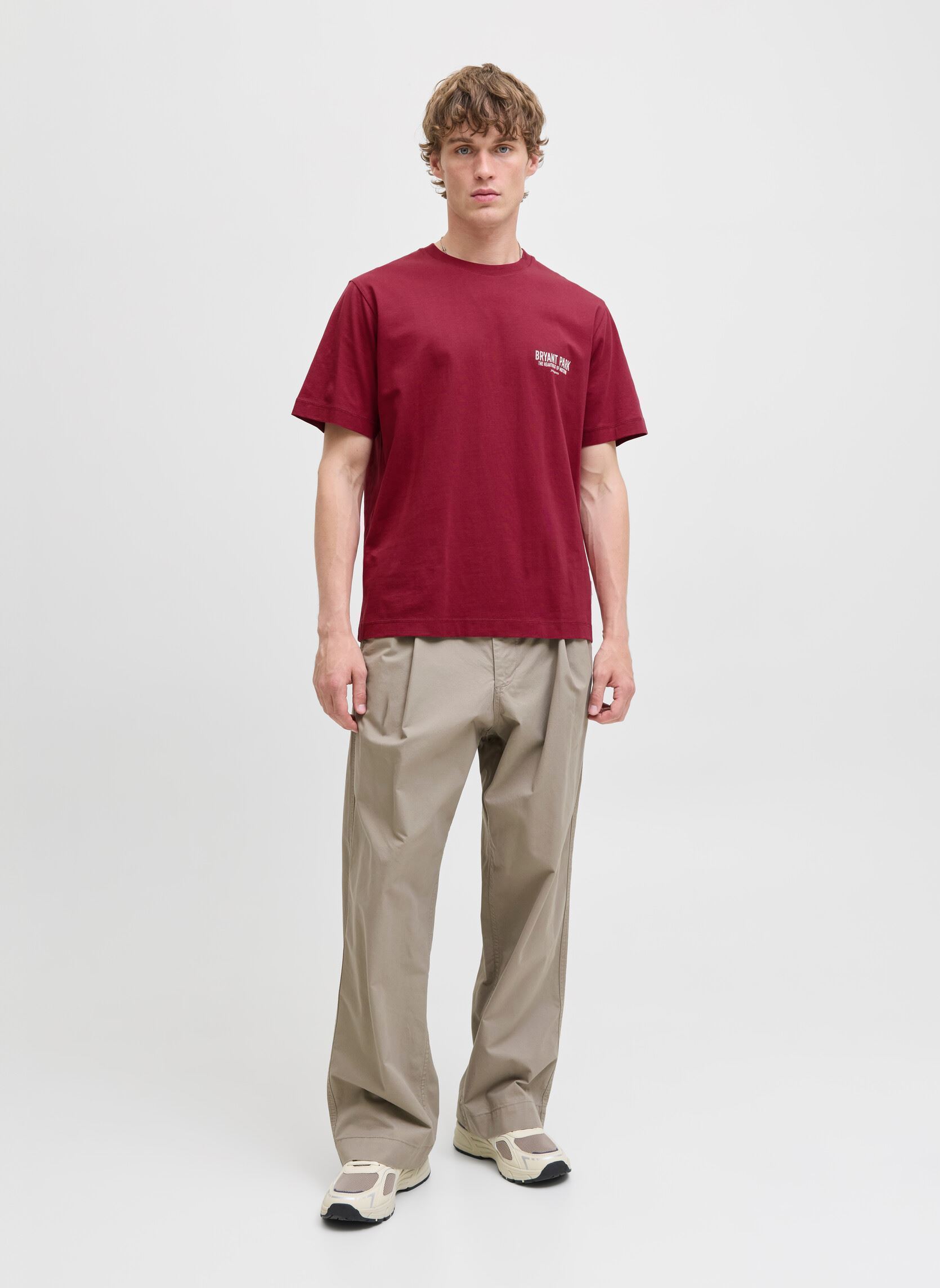 Tee-shirts manches courtes Joryork Back Tee Ss Crew Neck homme rouge Jack & Jones Tee-shirts manches courtes Joryork Back Tee Ss Crew Neck homme rouge TIBETAN RED