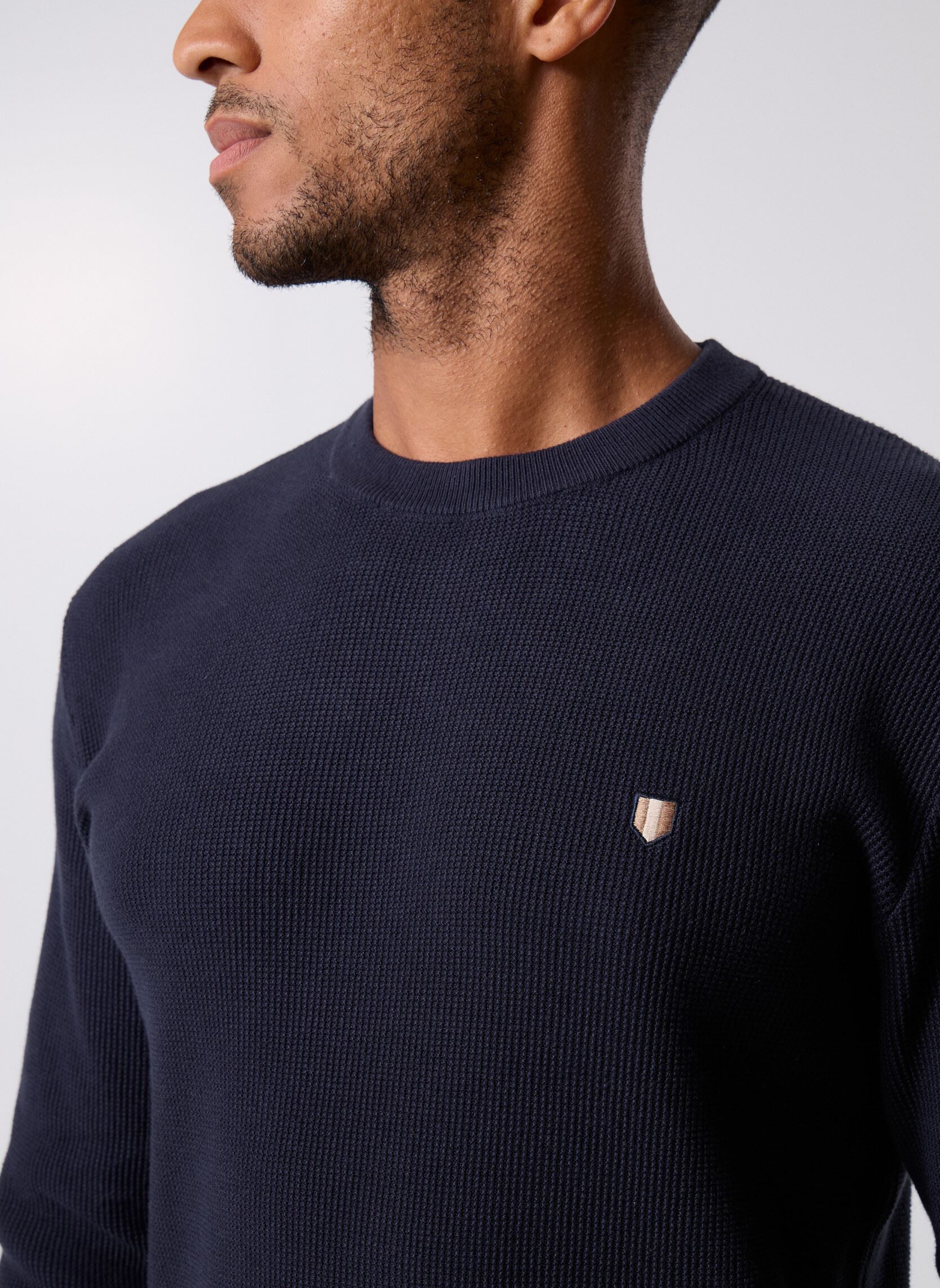 Pullover Jprblurex Knit Crew Neck Ln herren blau Jack & Jones Pullover Jprblurex Knit Crew Neck Ln herren blau SEABORNE