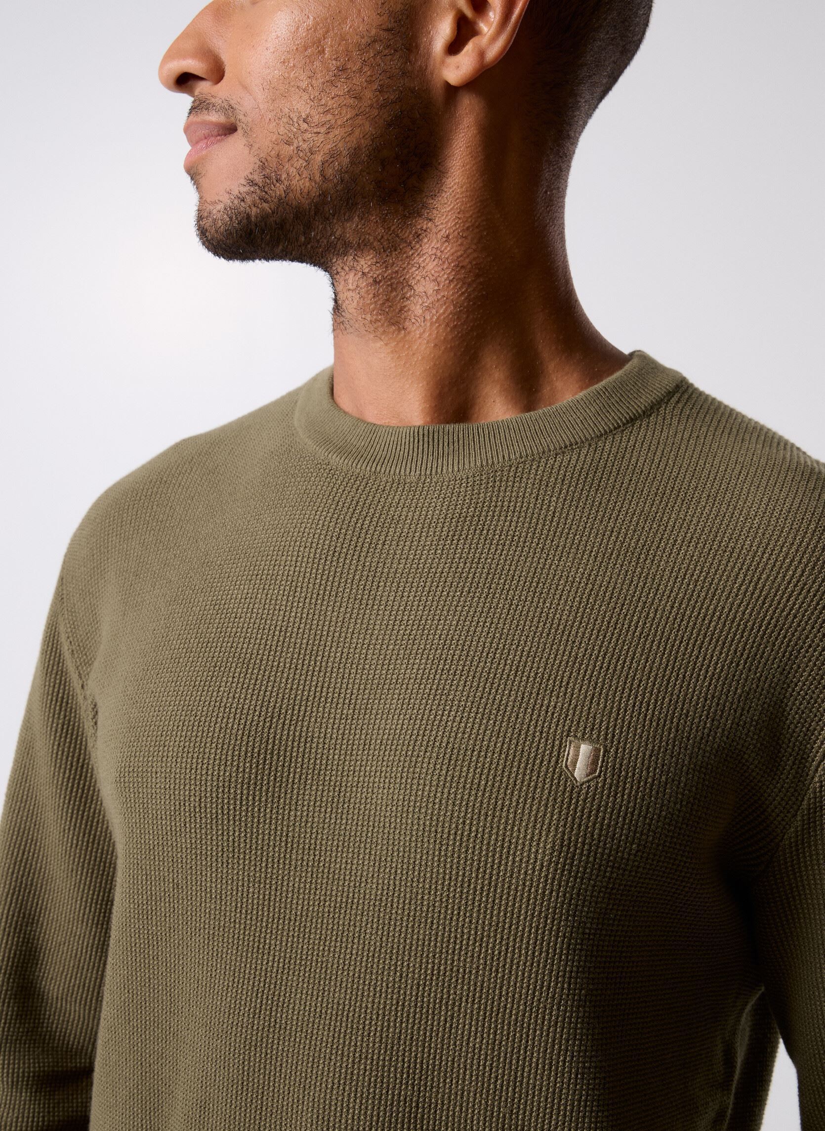 Pulls Jprblurex Knit Crew Neck Ln homme marron Jack & Jones Pulls Jprblurex Knit Crew Neck Ln homme marron STONE GRAY