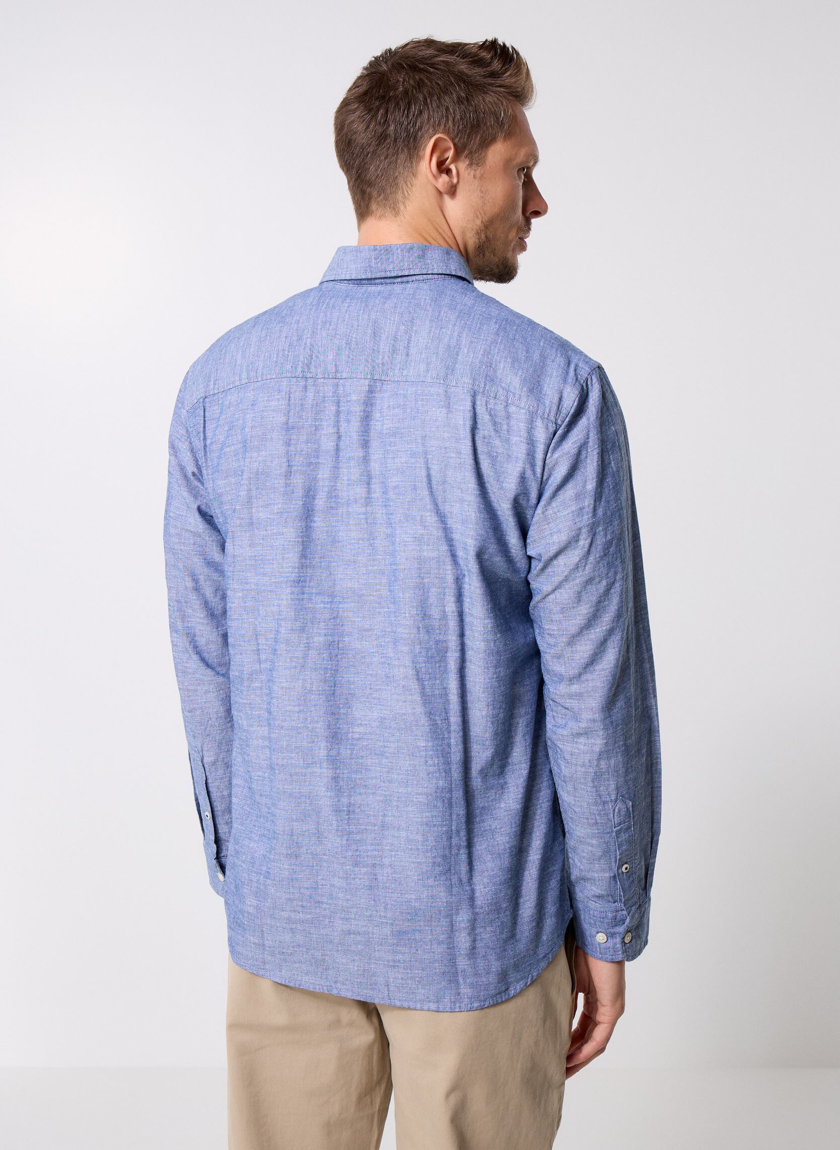 Hemden Jprblusummer Button Down L/S Shirt herren blau Jack & Jones Hemden Jprblusummer Button Down L/S Shirt herren blau FADED DENIM