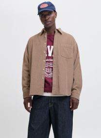 Hemden Jorinwood Oversized Cord Shirt Ls heren bruin