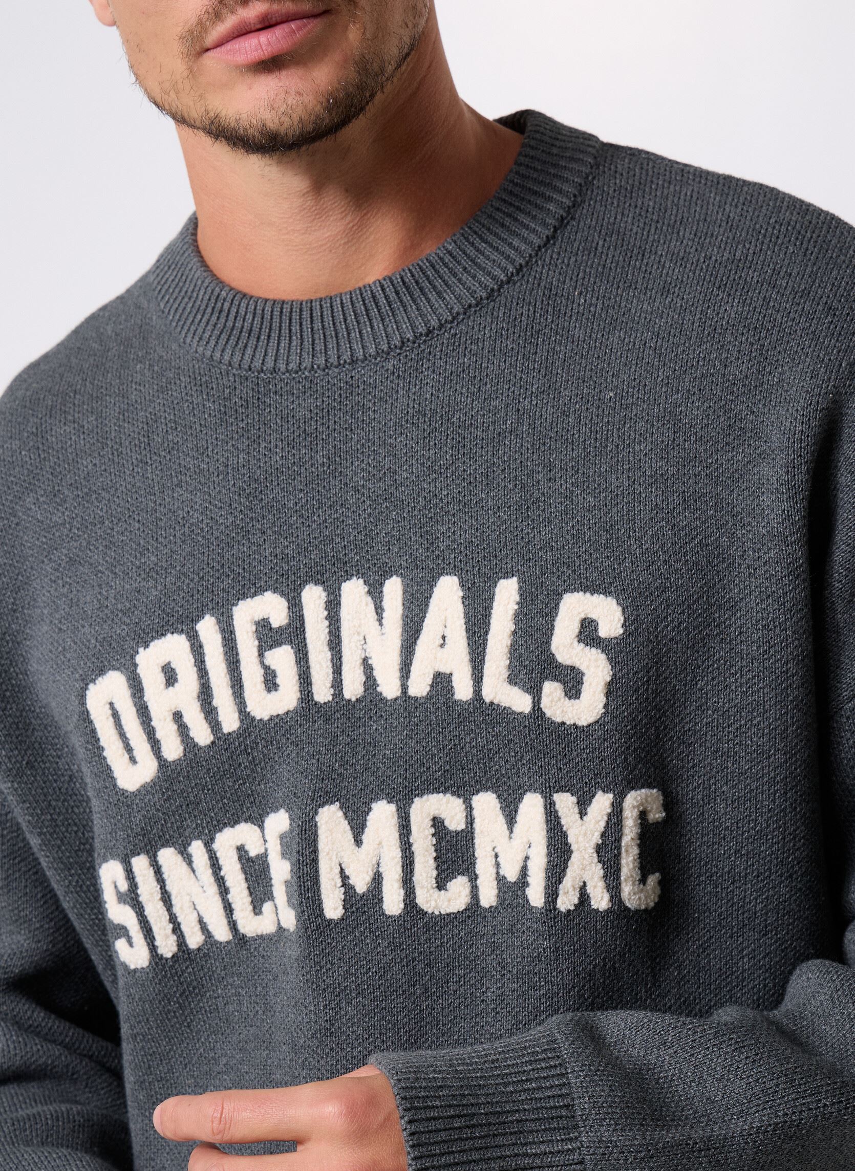 Sweatshirts Jormeadows Knit Crew Neck heren grijs Jack & Jones Sweatshirts Jormeadows Knit Crew Neck heren grijs DARK GREY MELANGE