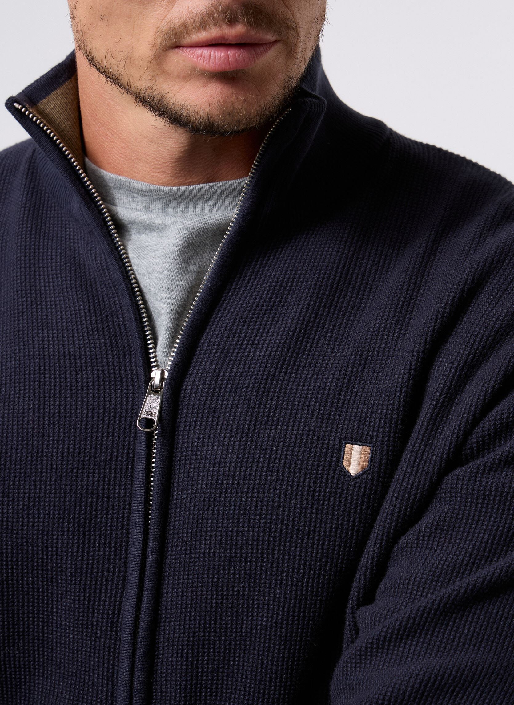 Chalecos Jprblurex Knit Full Zip Cardigan Ln hombre azul Jack & Jones Chalecos Jprblurex Knit Full Zip Cardigan Ln hombre azul SEABORNE