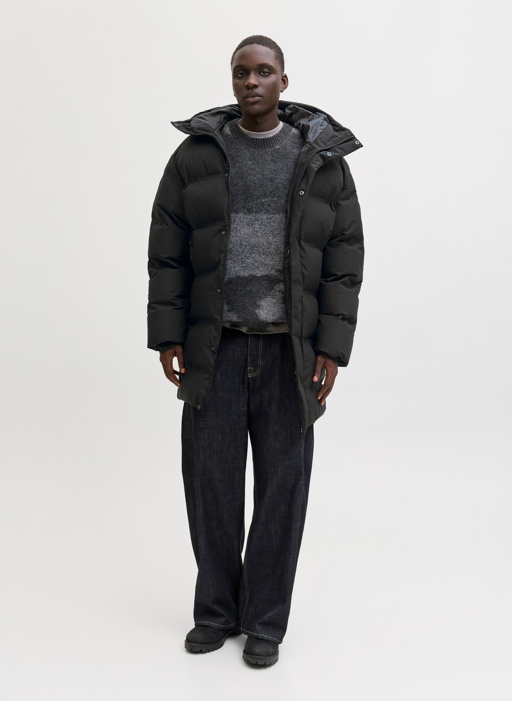 Gewatteerde jassen Jcofusion Long Puffer Jacket heren zwart Jack & Jones Gewatteerde jassen Jcofusion Long Puffer Jacket heren zwart BLACK