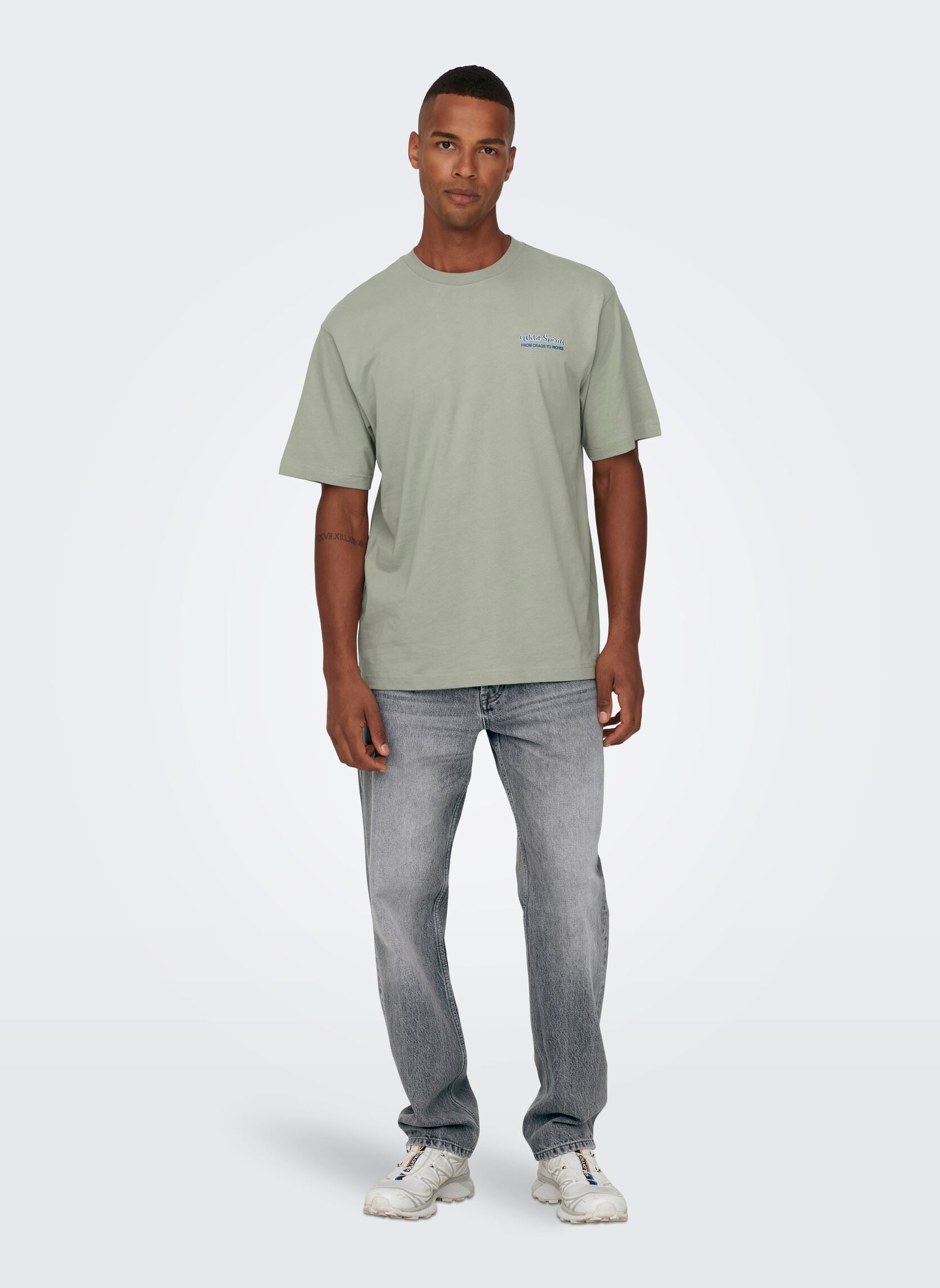 Jeans droit ONSEDGE STRAIGHT MG 8202 TAI DNM NOOS homme gris Only & Sons Jeans droit ONSEDGE STRAIGHT MG 8202 TAI DNM NOOS homme gris MEDIUM GREY DENIM