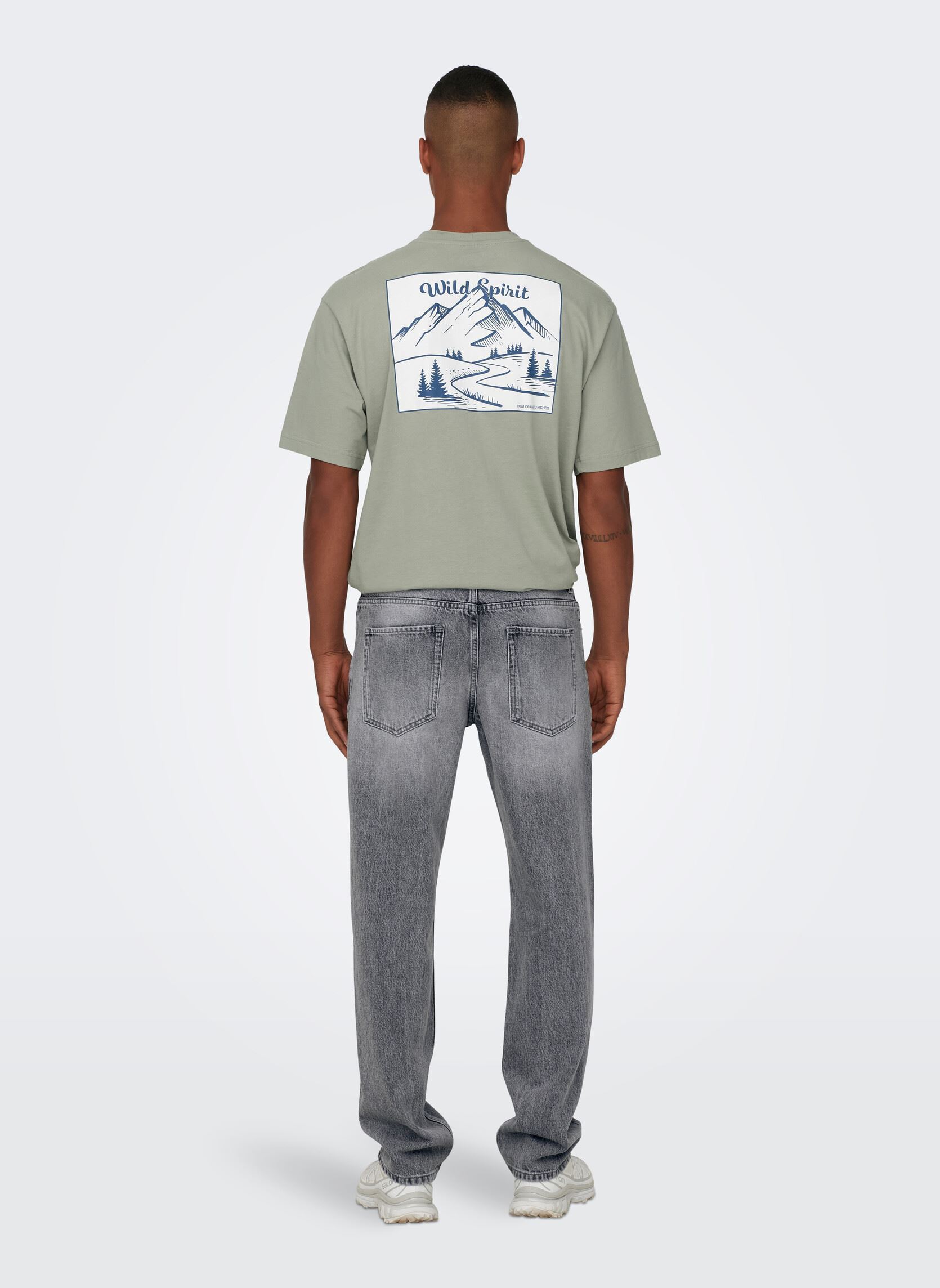Jeans droit ONSEDGE STRAIGHT MG 8202 TAI DNM NOOS homme gris Only & Sons Jeans droit ONSEDGE STRAIGHT MG 8202 TAI DNM NOOS homme gris MEDIUM GREY DENIM