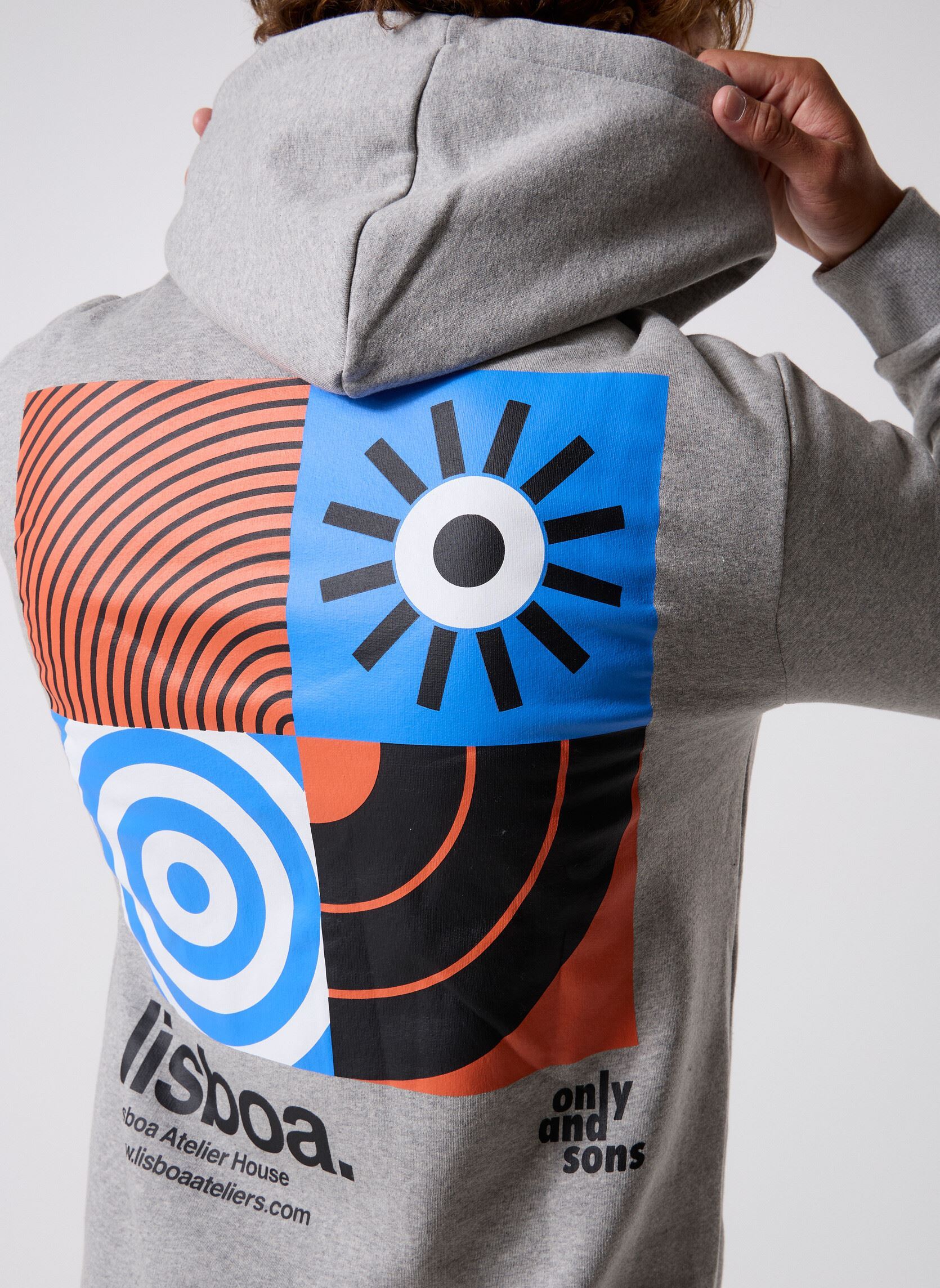 Sweats à capuche ONSCERES LISBAO REG LS HOODIE SWEAT homme gris Only & Sons Sweats à capuche ONSCERES LISBAO REG LS HOODIE SWEAT homme gris LIGHT GREY MELANGE