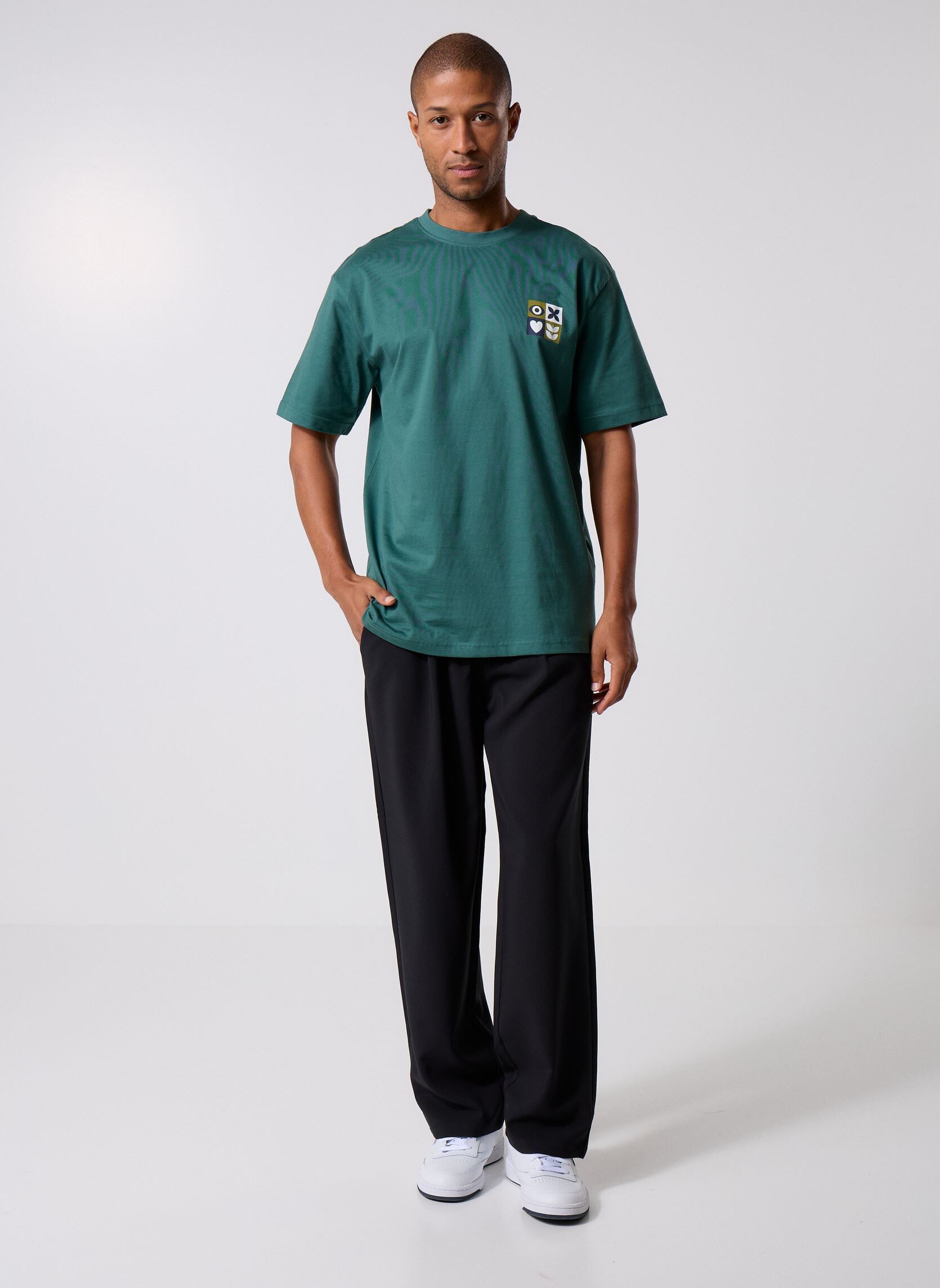 Tee-shirts manches courtes ONSFRED GIROUD RLX SS TEE homme vert Only & Sons Tee-shirts manches courtes ONSFRED GIROUD RLX SS TEE homme vert MALLARD GREEN