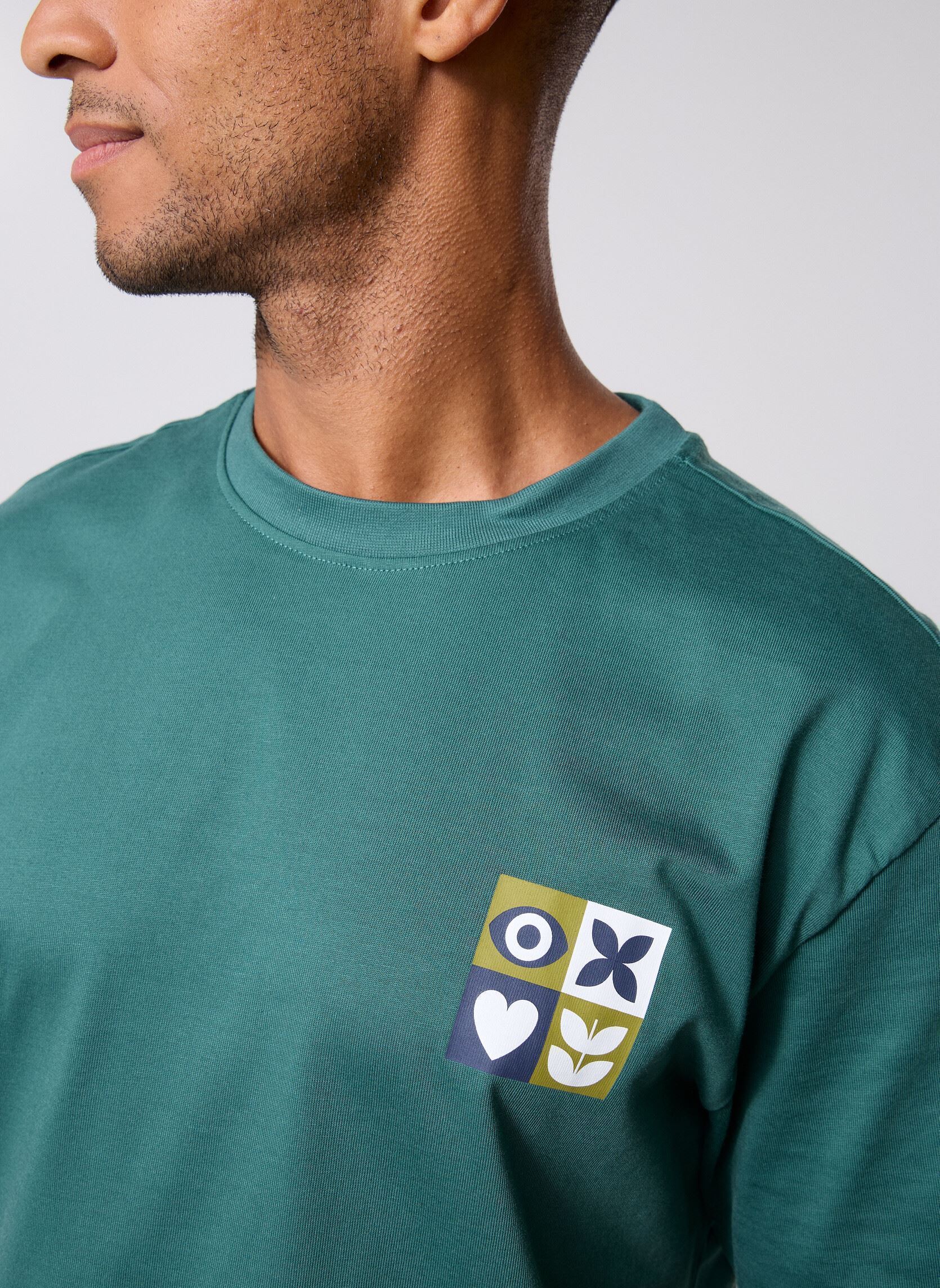 Tee-shirts manches courtes ONSFRED GIROUD RLX SS TEE homme vert Only & Sons Tee-shirts manches courtes ONSFRED GIROUD RLX SS TEE homme vert MALLARD GREEN