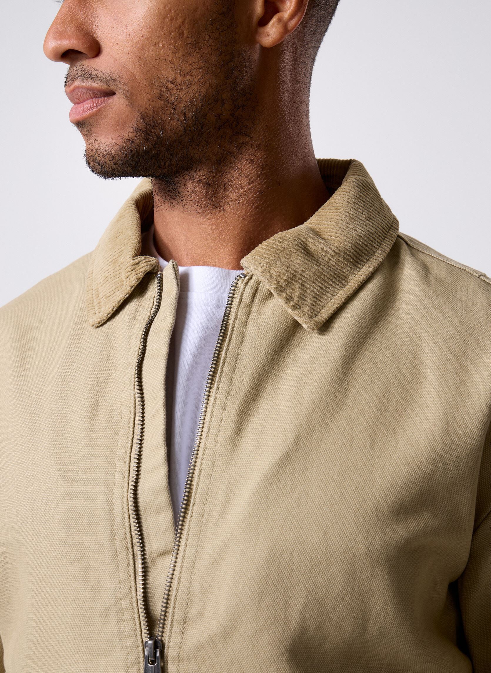Blousons ONSERIK COTTON JACKET OTW homme beige Only & Sons Blousons ONSERIK COTTON JACKET OTW homme beige TWILL