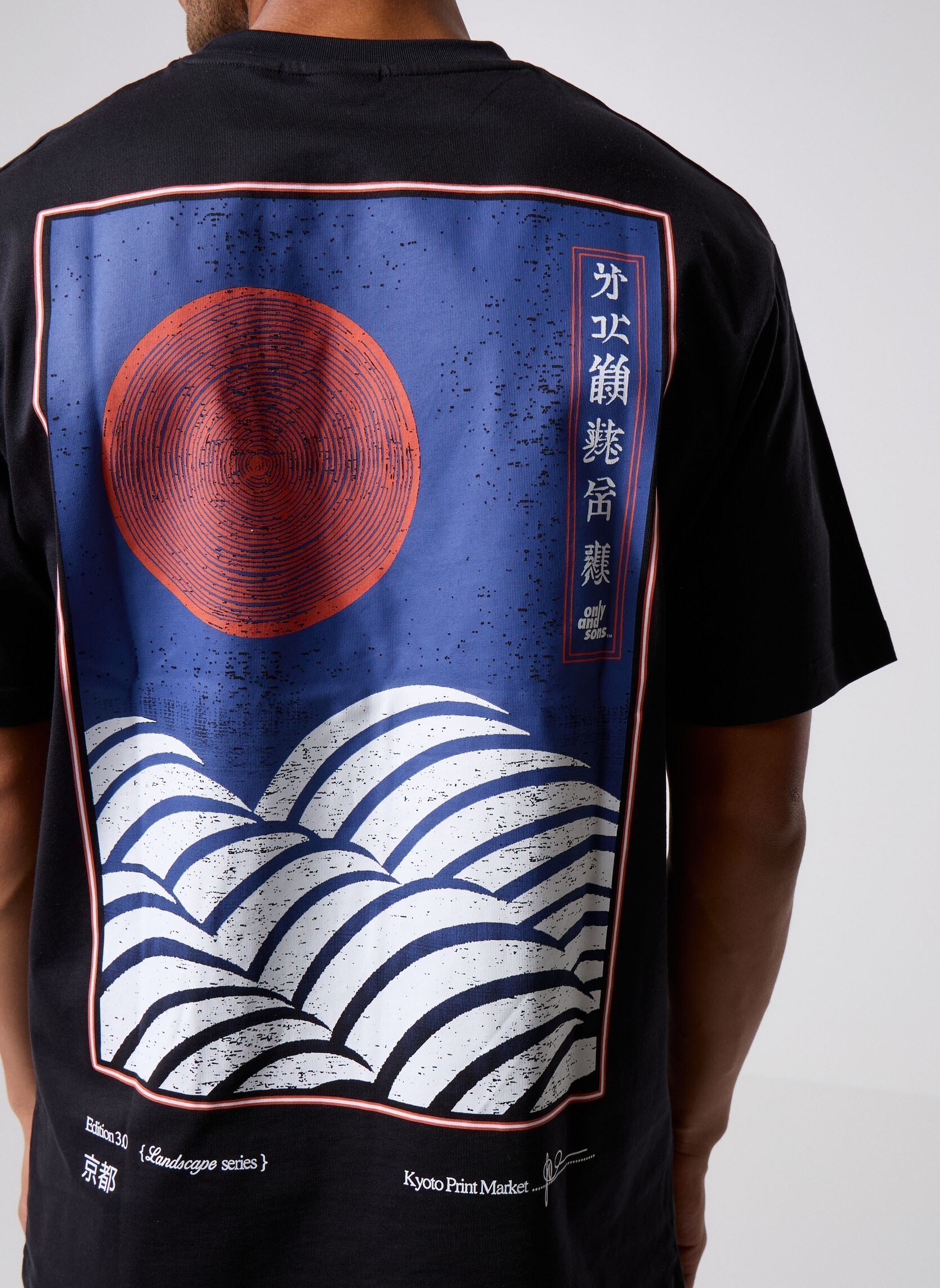 Tee-shirts manches courtes ONSFRED TONKOTSU RLX SS TEE homme noir Only & Sons Tee-shirts manches courtes ONSFRED TONKOTSU RLX SS TEE homme noir BLACK