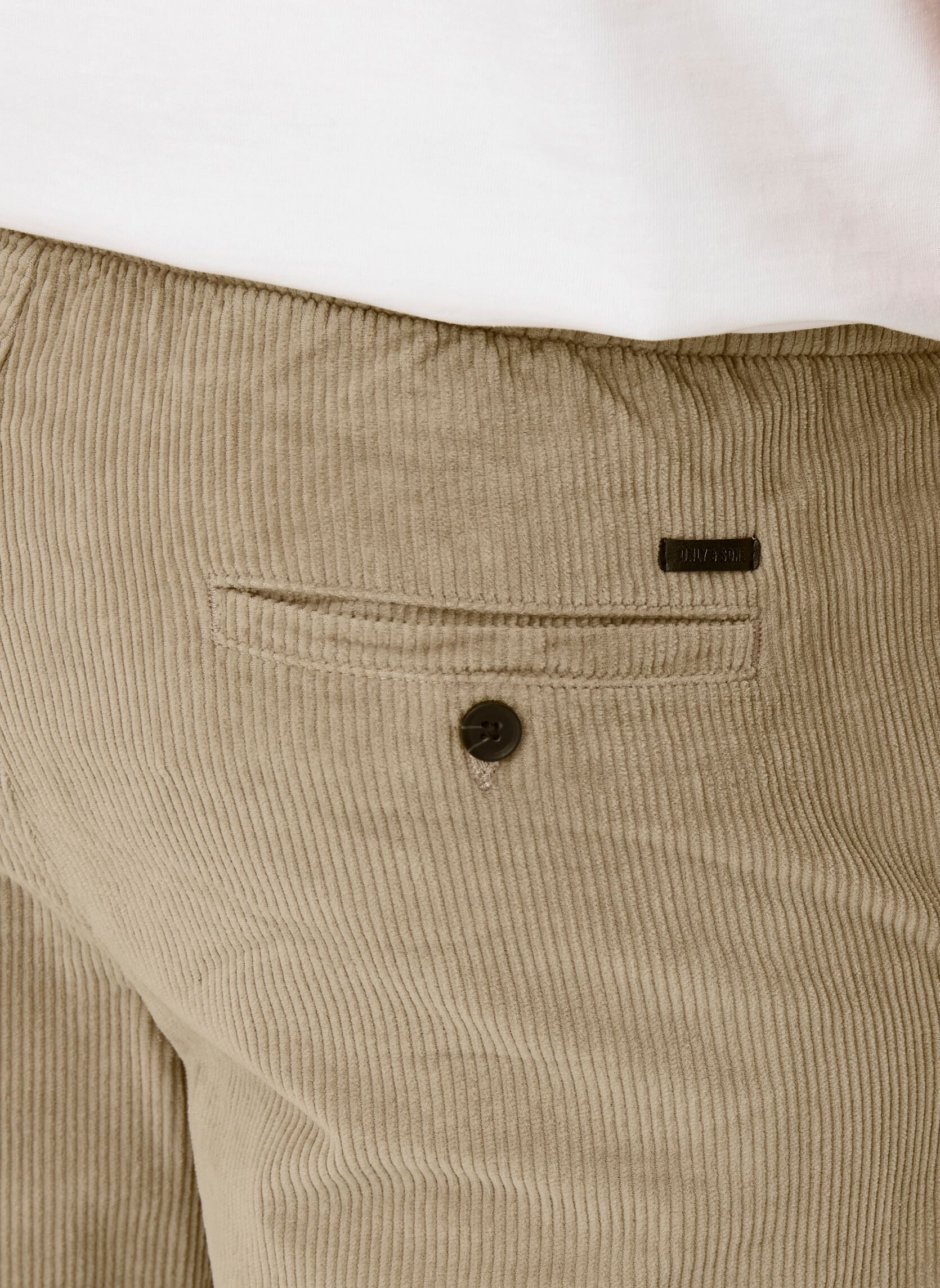 Slim Fit Hosen ONSLINUS TAP CORDUROY 0185 PANT NOOS herren beige Only & Sons Slim Fit Hosen ONSLINUS TAP CORDUROY 0185 PANT NOOS herren beige CHINCHILLA