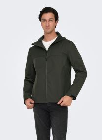 Windjacks ONSLUKE WATERPROOF JACKET OTW VD heren groen
