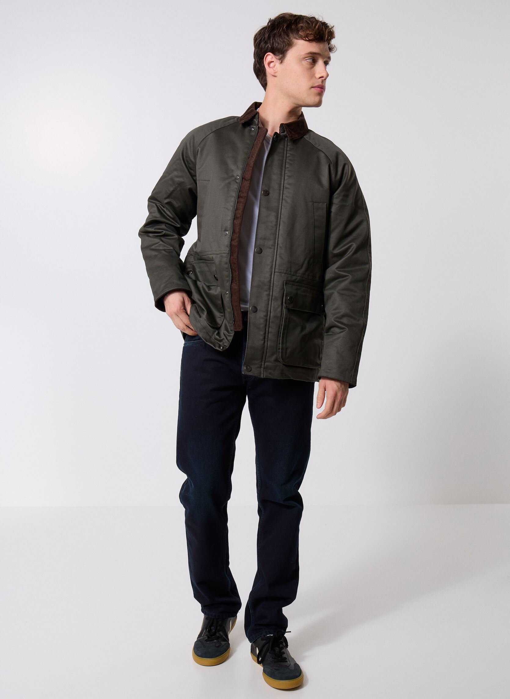 Parkas ONSBOB WAXED JACKET OTW homme vert Only & Sons Parkas ONSBOB WAXED JACKET OTW homme vert ROSIN