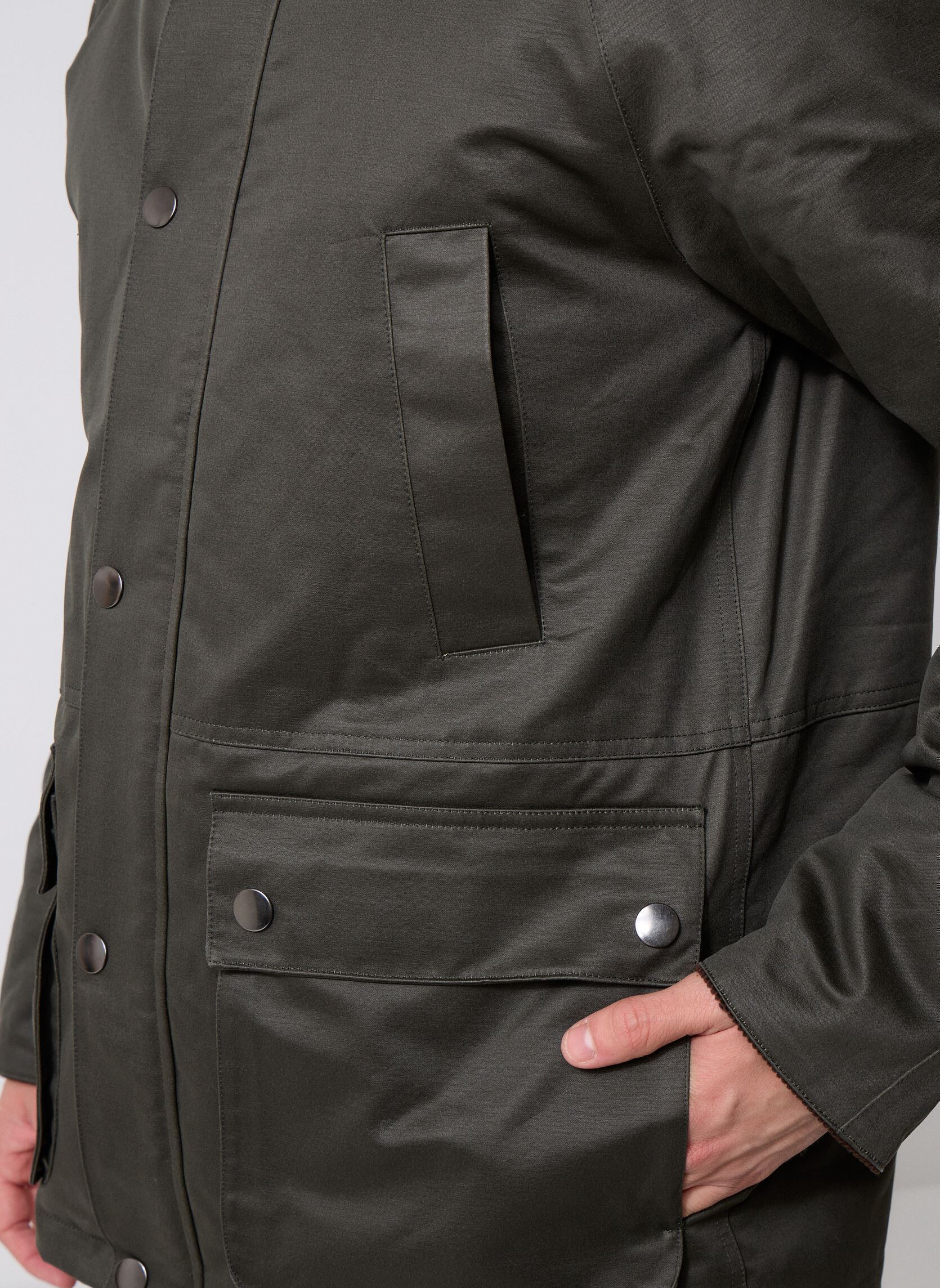 Parkas ONSBOB WAXED JACKET OTW homme vert Only & Sons Parkas ONSBOB WAXED JACKET OTW homme vert ROSIN