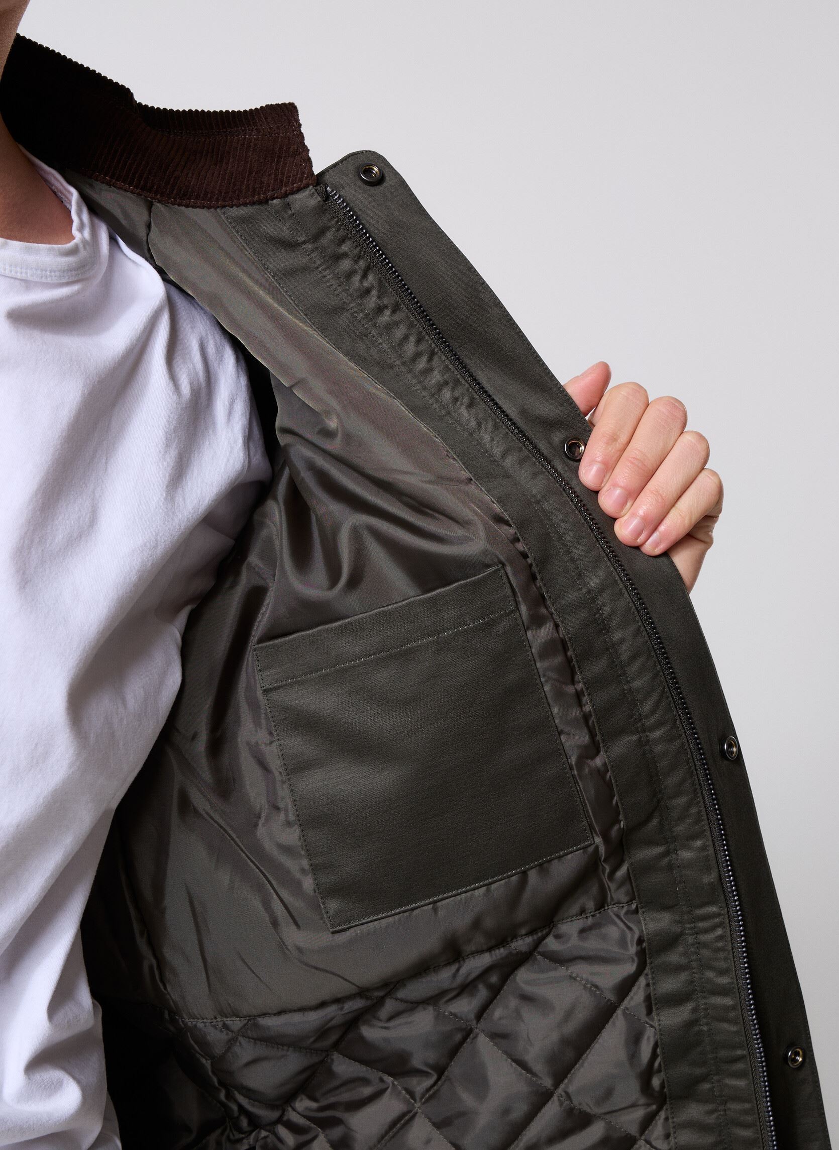 Parkas ONSBOB WAXED JACKET OTW homme vert Only & Sons Parkas ONSBOB WAXED JACKET OTW homme vert ROSIN