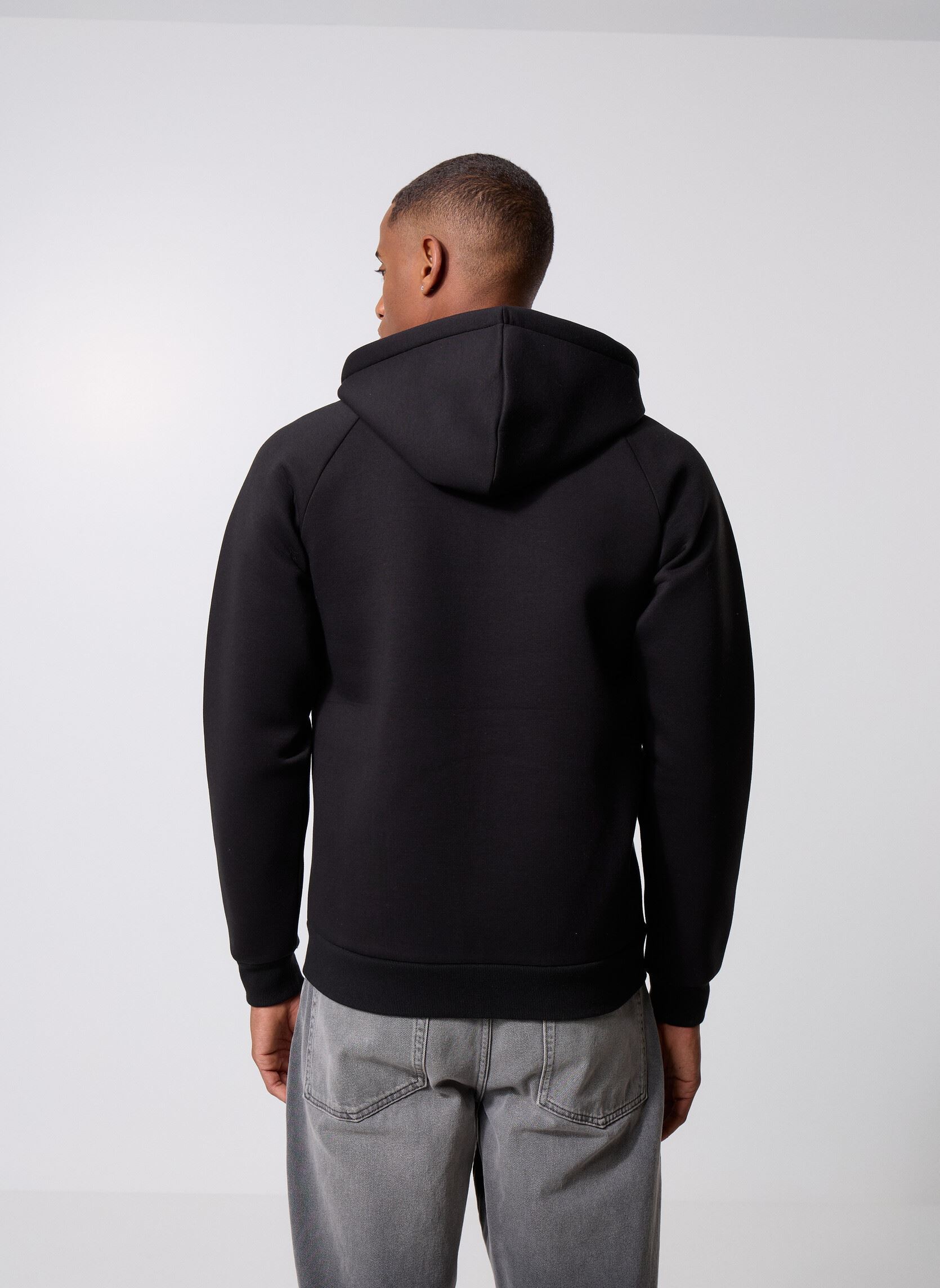 Sweaters met rits ONSBOBBEY SCUBA FULL ZIP HOODIE SWEAT heren zwart Only & Sons Sweaters met rits ONSBOBBEY SCUBA FULL ZIP HOODIE SWEAT heren zwart BLACK