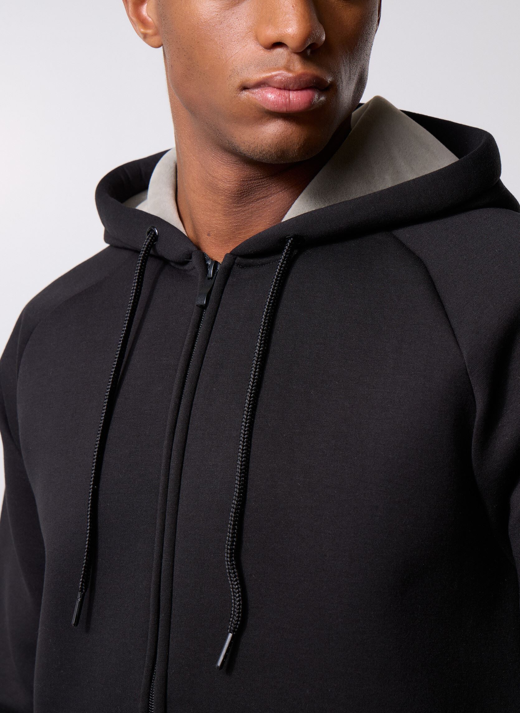 Sweaters met rits ONSBOBBEY SCUBA FULL ZIP HOODIE SWEAT heren zwart Only & Sons Sweaters met rits ONSBOBBEY SCUBA FULL ZIP HOODIE SWEAT heren zwart BLACK