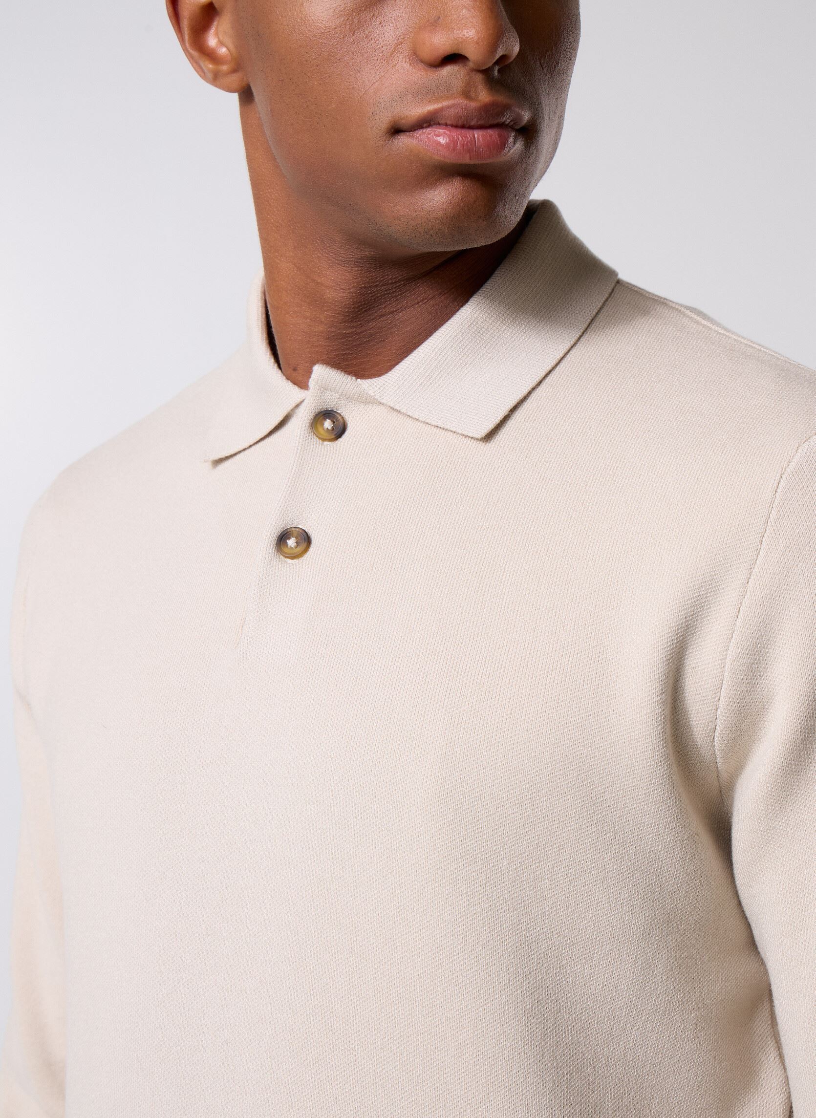 Pullover ONSCOOPER REG LS 12 POLO KNIT herren beige Only & Sons Pullover ONSCOOPER REG LS 12 POLO KNIT herren beige SILVER LINING