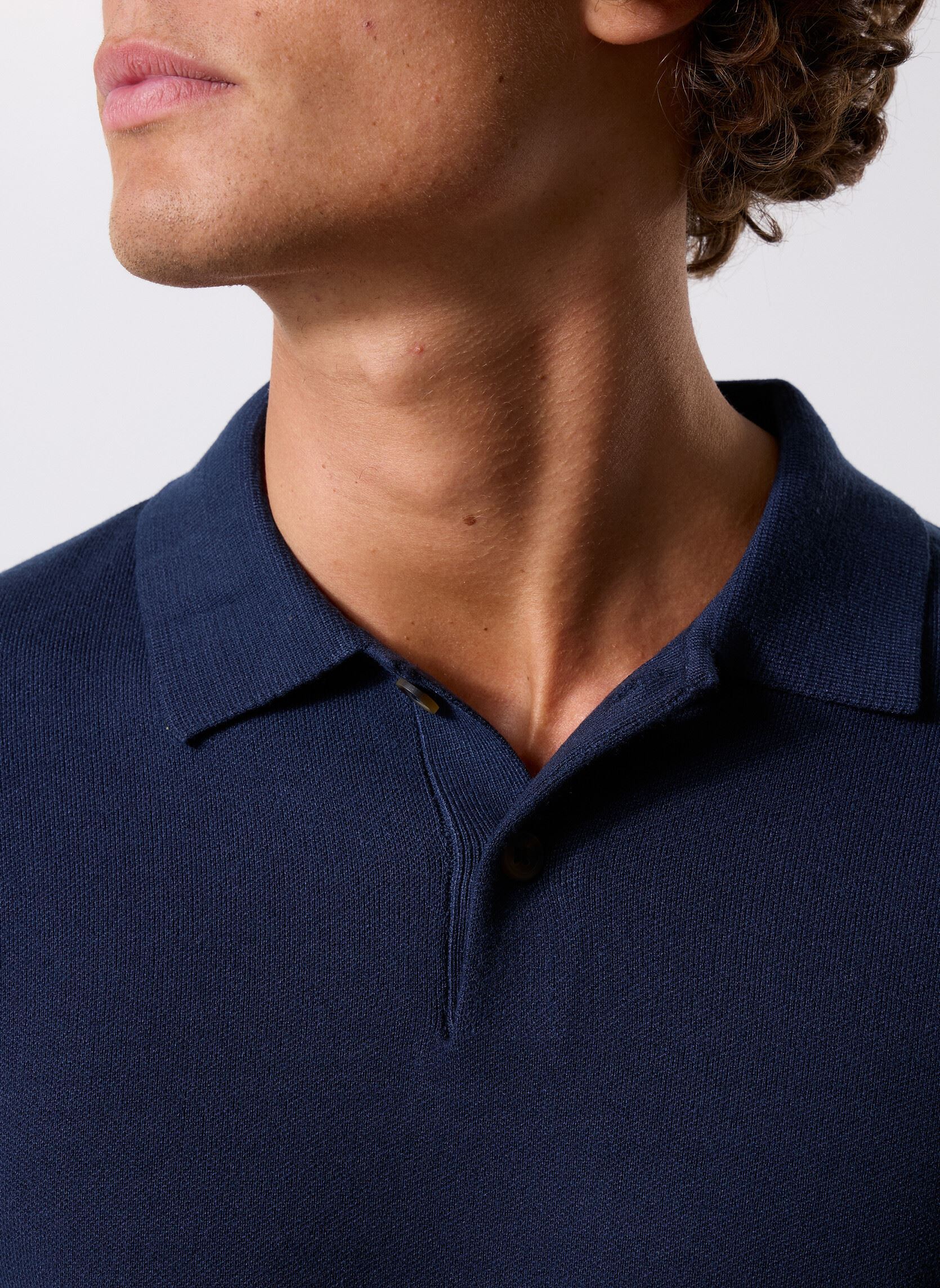 Pullover ONSCOOPER REG LS 12 POLO KNIT herren blau Only & Sons Pullover ONSCOOPER REG LS 12 POLO KNIT herren blau BLUE NIGHTS