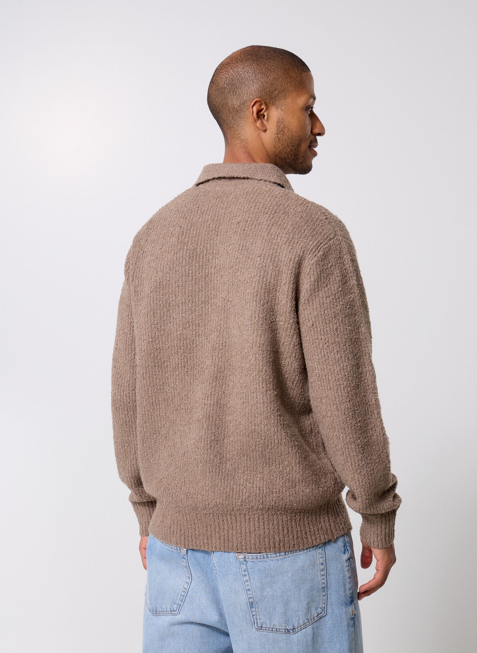 Pulls ONSDALE LIFE RLX LS POLO KNIT NOOS homme marron Only & Sons Pulls ONSDALE LIFE RLX LS POLO KNIT NOOS homme marron WALNUT