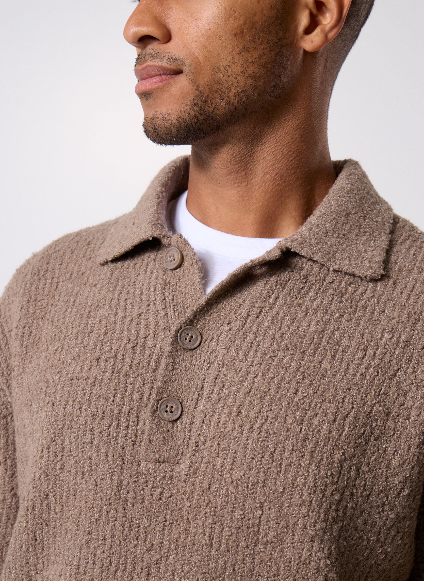 Pulls ONSDALE LIFE RLX LS POLO KNIT NOOS homme marron Only & Sons Pulls ONSDALE LIFE RLX LS POLO KNIT NOOS homme marron WALNUT