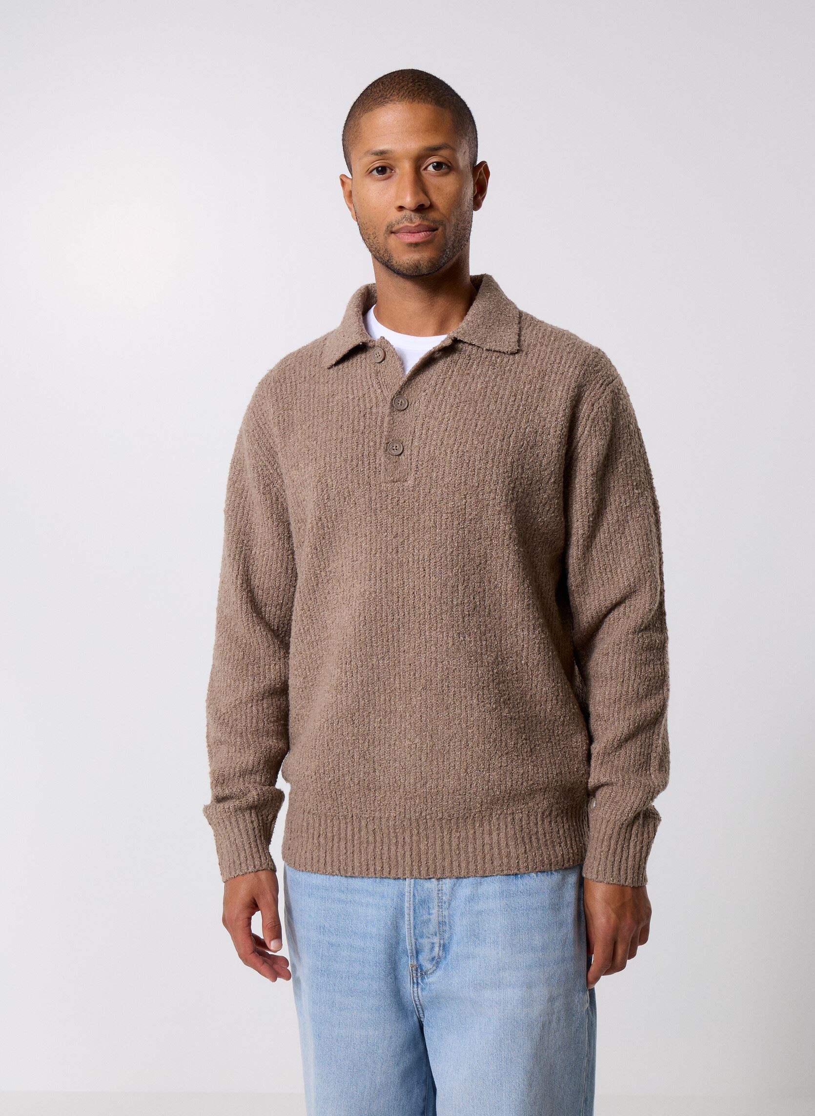 Vêtements Only & Sons ONSDALE LIFE RLX LS POLO KNIT NOOS pour Homme