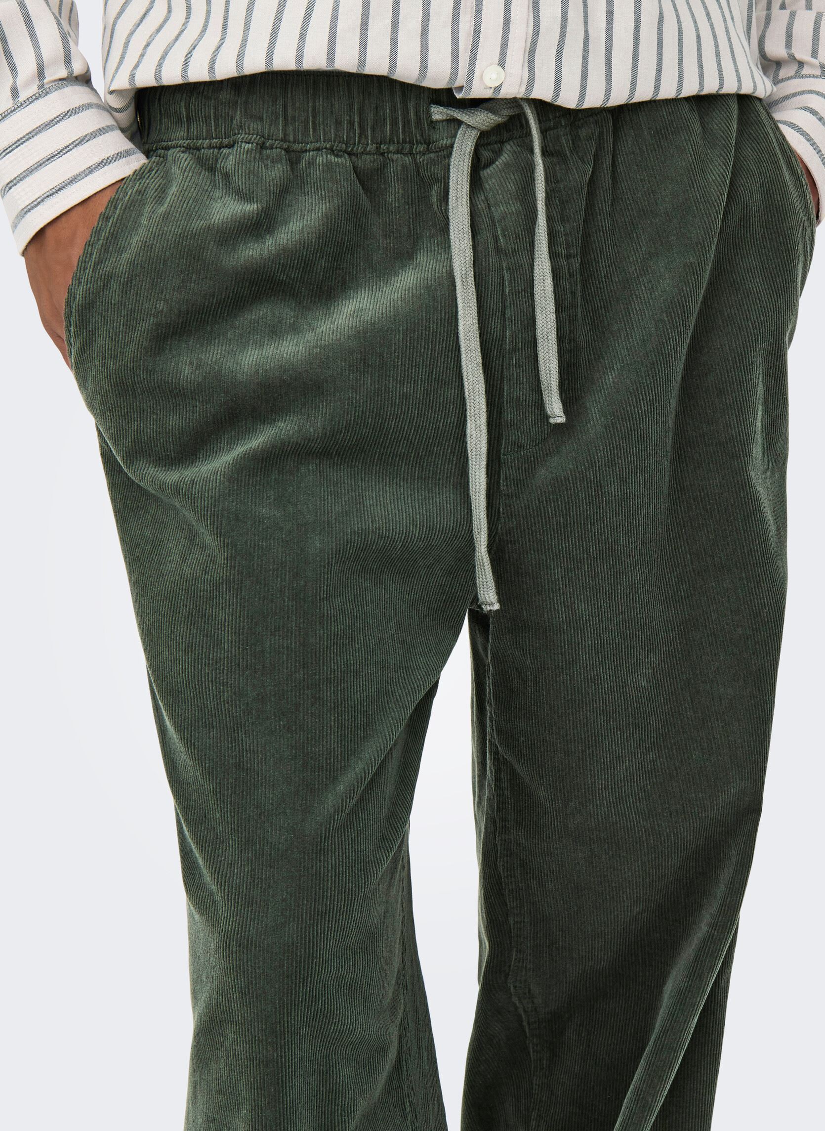 ONLY & SONS Stoffen herenbroek, zwart, S