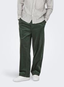 Wijde broeken ONSFADE LOOSE 0188 STRING CORD PANT heren groen