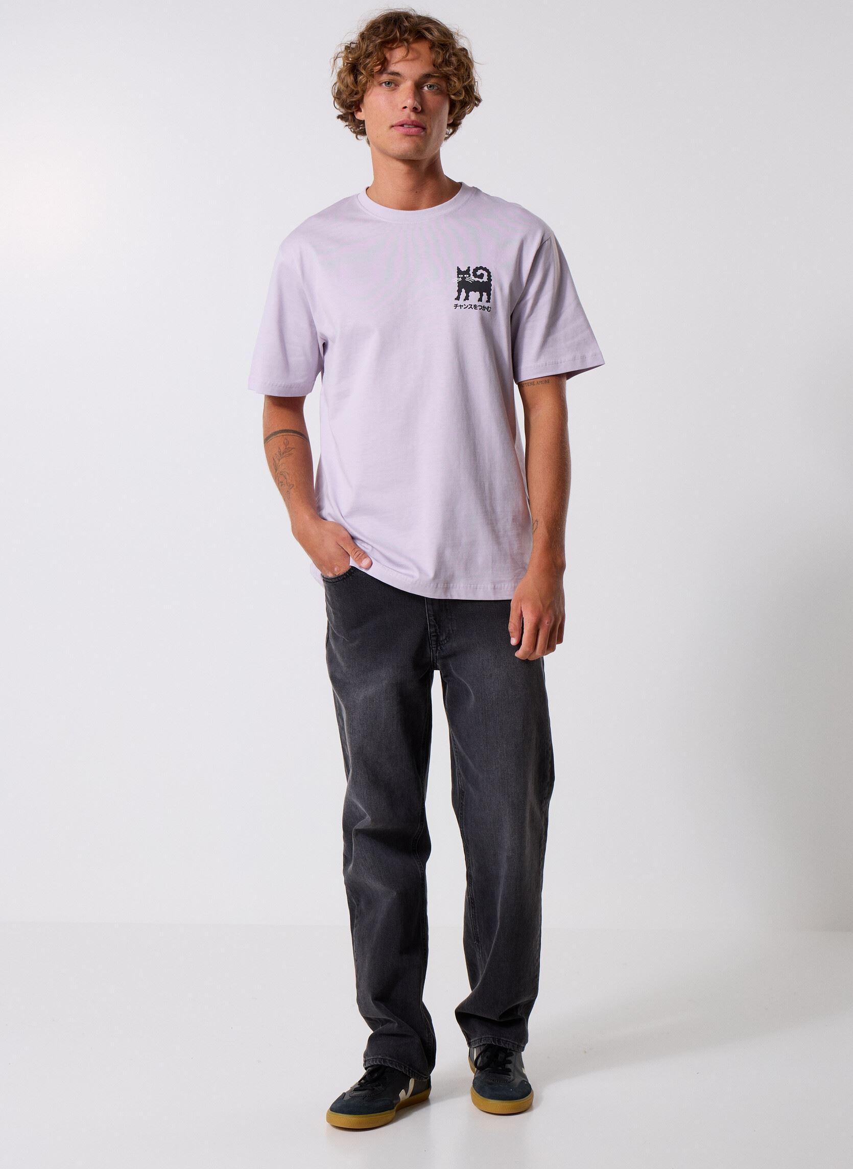 T-shirts met korte mouwen ONSFRED PLATINI RLX SS TEE heren paars Only & Sons T-shirts met korte mouwen ONSFRED PLATINI RLX SS TEE heren paars THISTLE