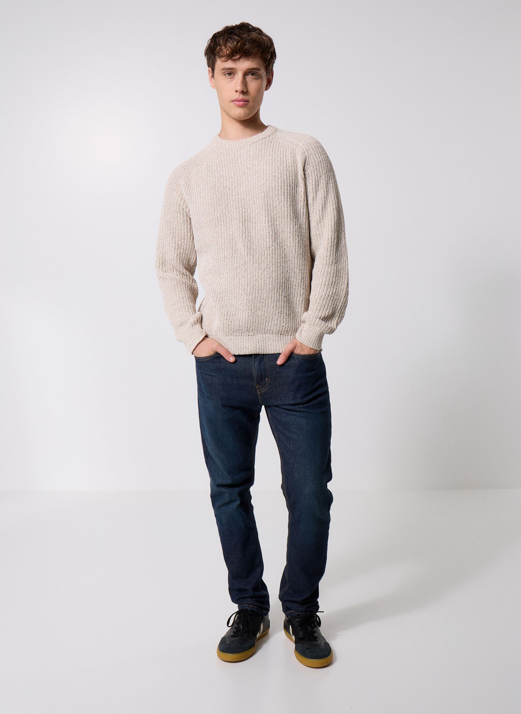 Truien ONSJOIN RLX LS RAGLAN KNIT heren beige Only & Sons Truien ONSJOIN RLX LS RAGLAN KNIT heren beige SILVER LINING