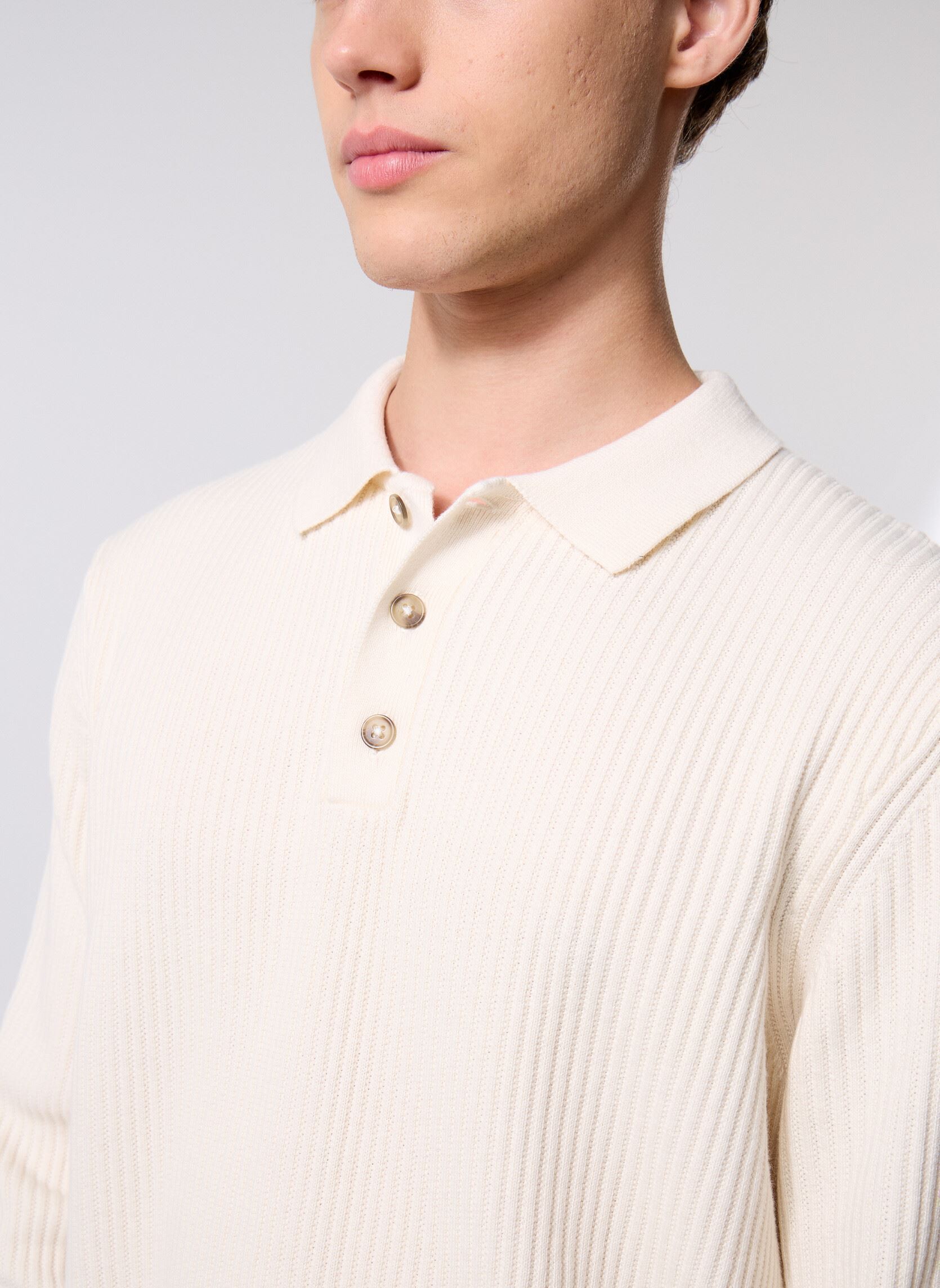 Pullover ONSLAW REG LS POLO KNIT FRML herren weiß Only & Sons Pullover ONSLAW REG LS POLO KNIT FRML herren weiß GARDENIA